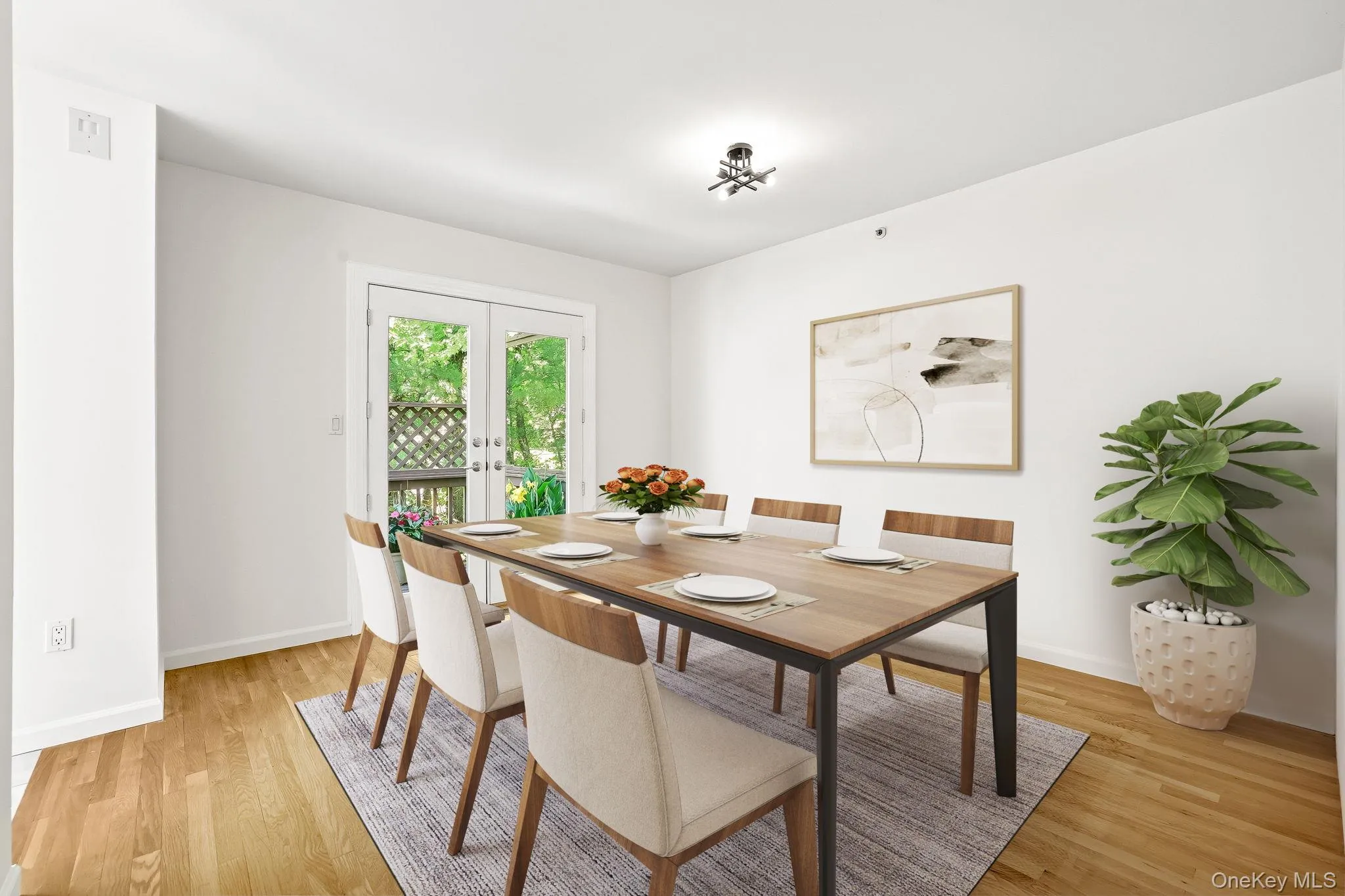 Dining room, virtually staged Dining room, virtually staged