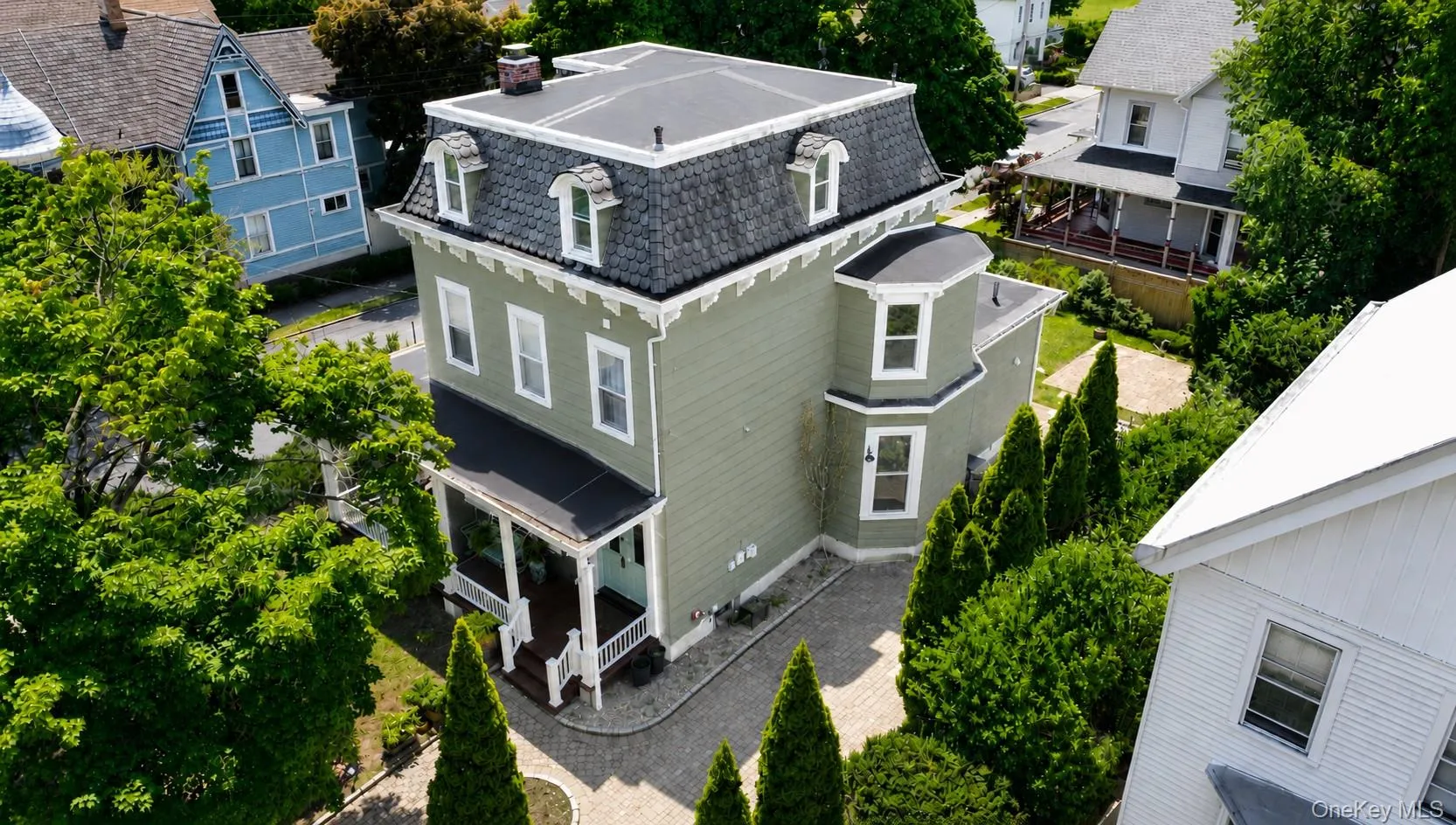 Drone view of the house Drone view of the house