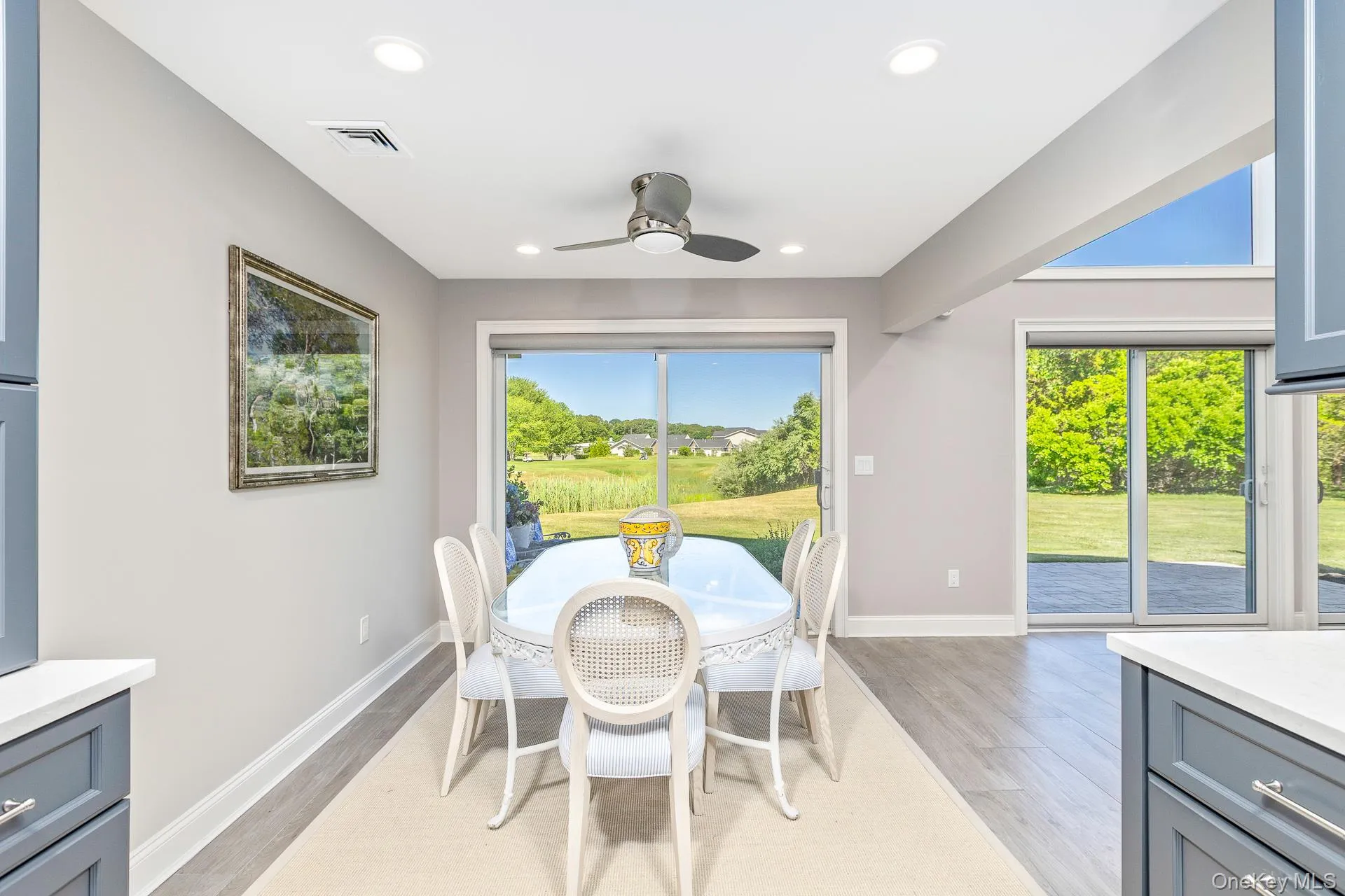 Sliders from Dining Area Allow for Easy Entertaining Sliders from Dining Area Allow for Easy Entertaining