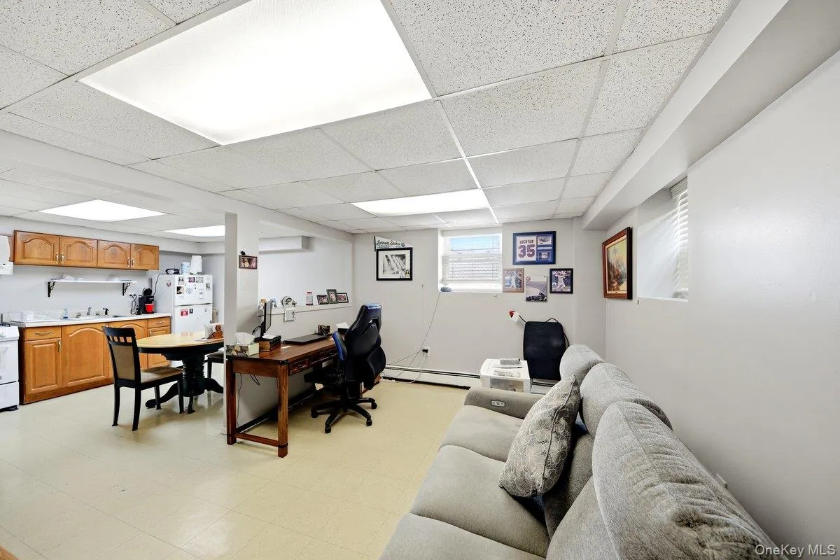Spacious lower-level area Spacious lower-level area