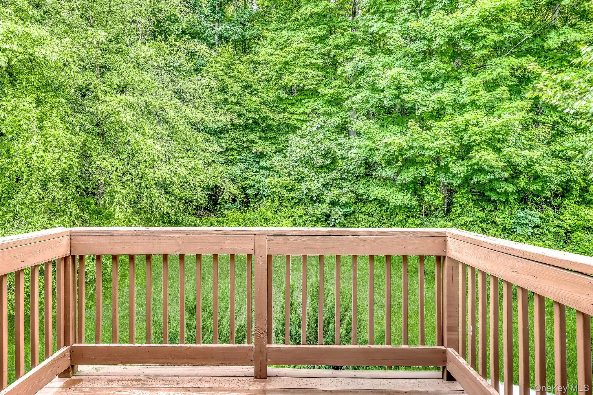Private setting for 2nd deck off primary bedroom Private setting for 2nd deck off primary bedroom