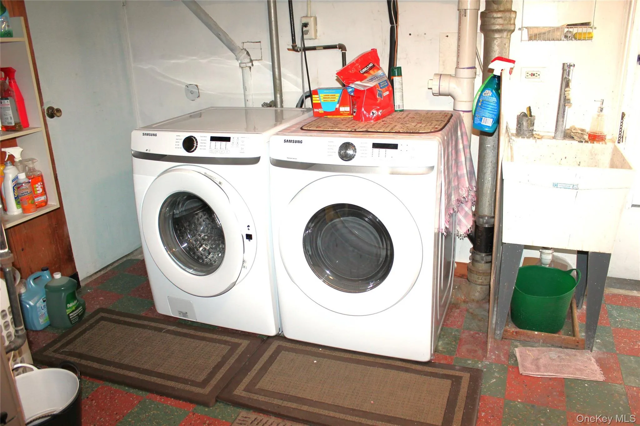 Laundry in walkout basement Laundry in walkout basement