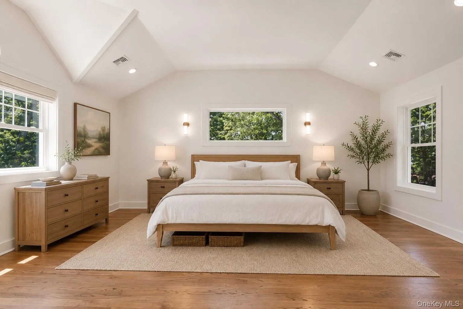 Primary Bedroom Suite with high ceilings, WIC and hardwood floors. 3 exposures Primary Bedroom Suite with high ceilings, WIC and hardwood floors. 3 exposures