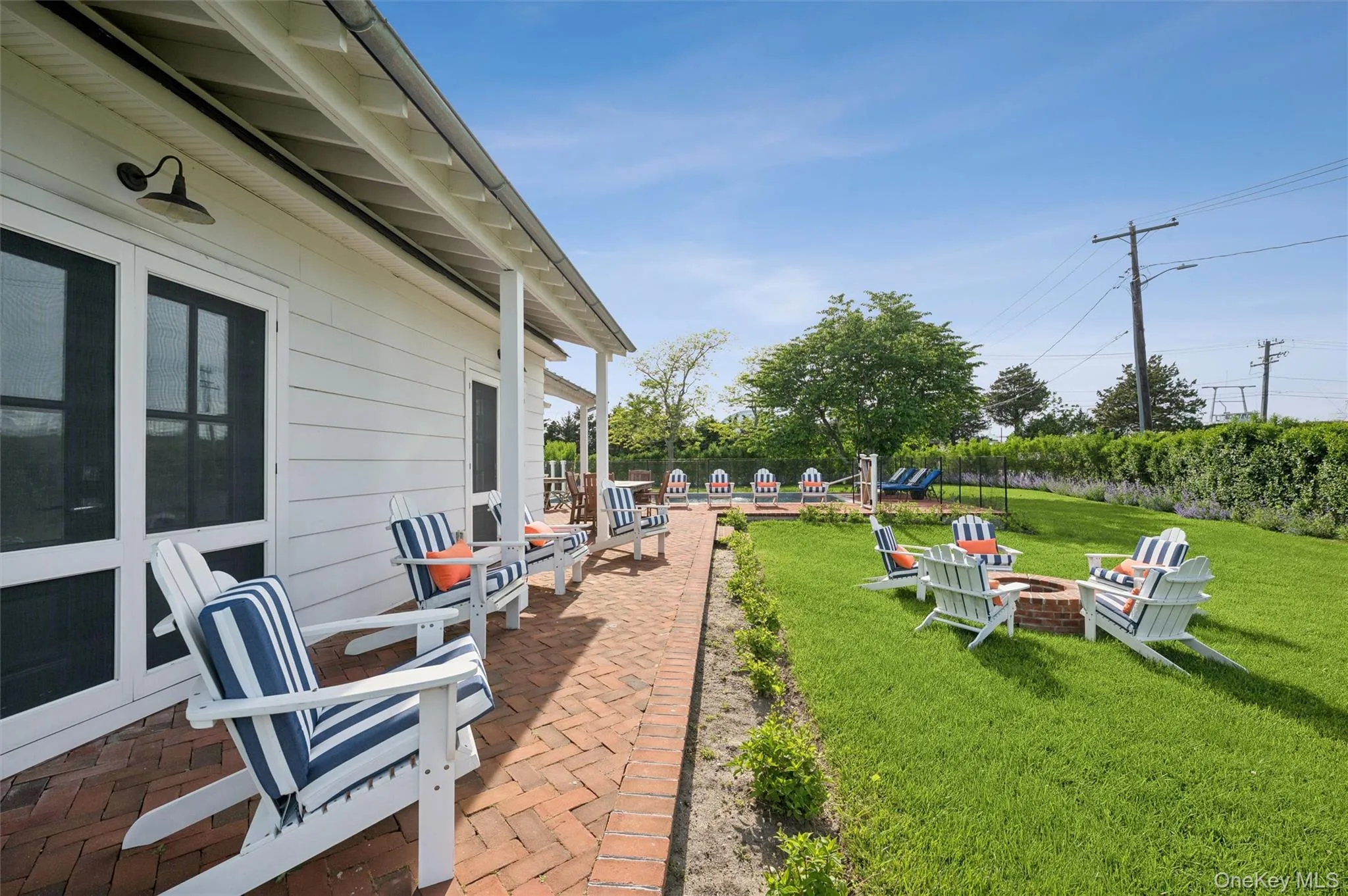 Beautiful brick inlay patio Beautiful brick inlay patio