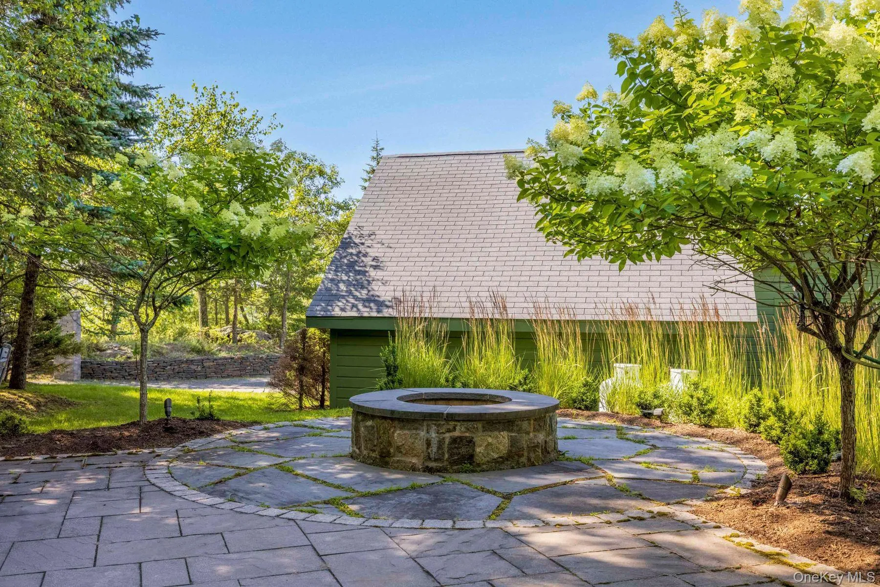 Patio and firepit Patio and firepit