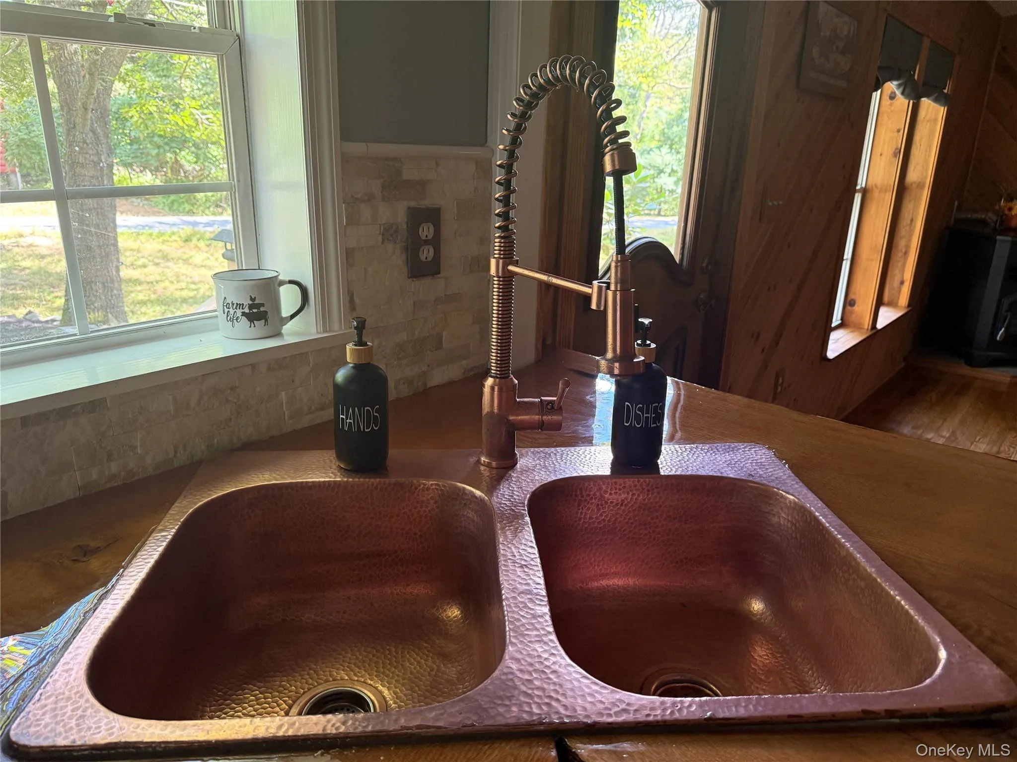 Kitchen view of a sink Kitchen view of a sink
