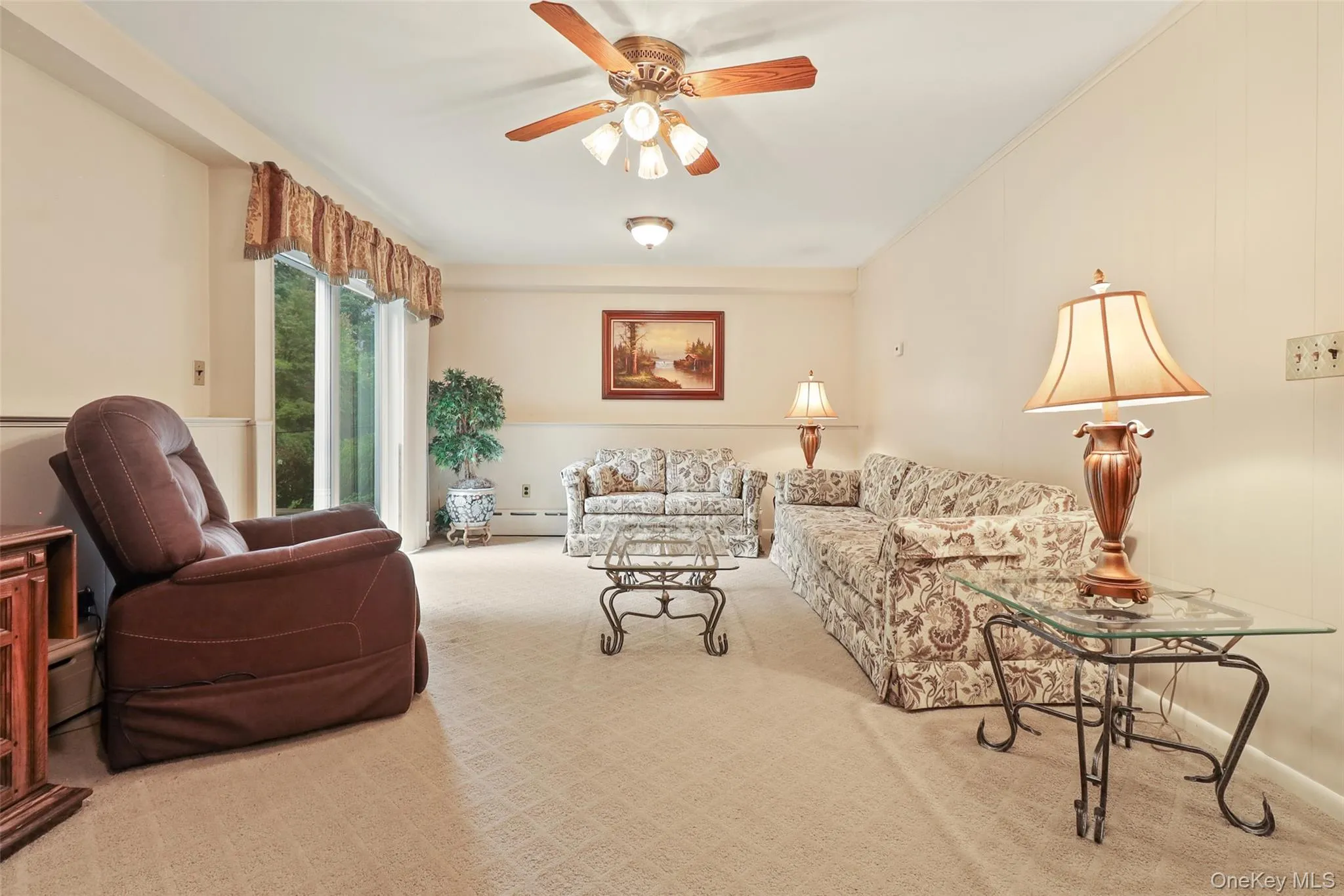Lower level with walk-out sliding glass door Lower level with walk-out sliding glass door