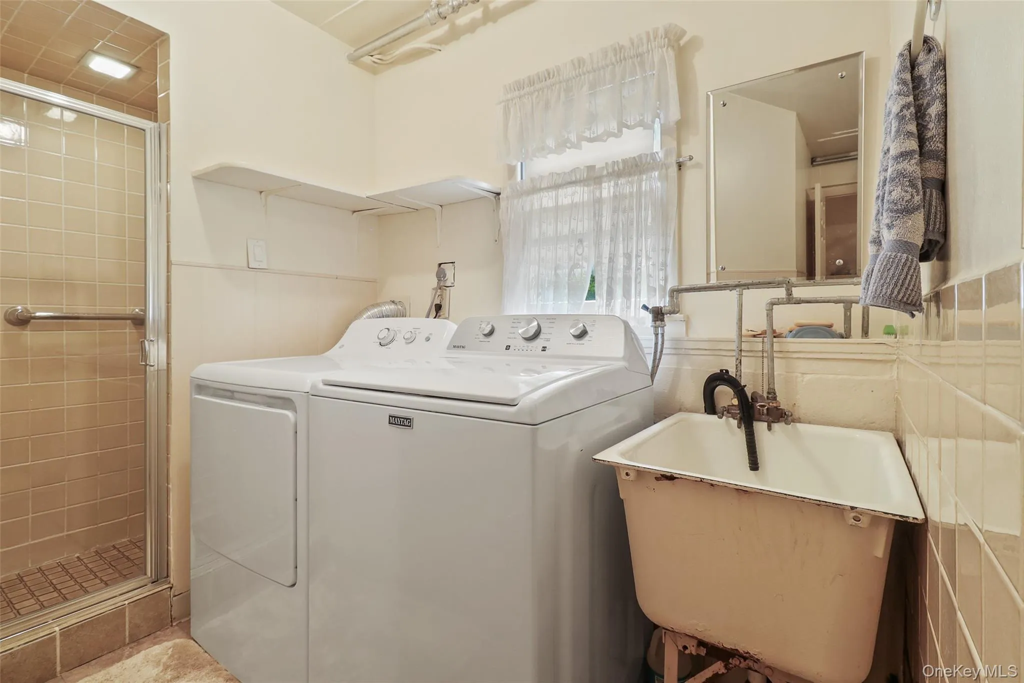 Laundry and slop sink with walk-in shower as a bonus! Laundry and slop sink with walk-in shower as a bonus!