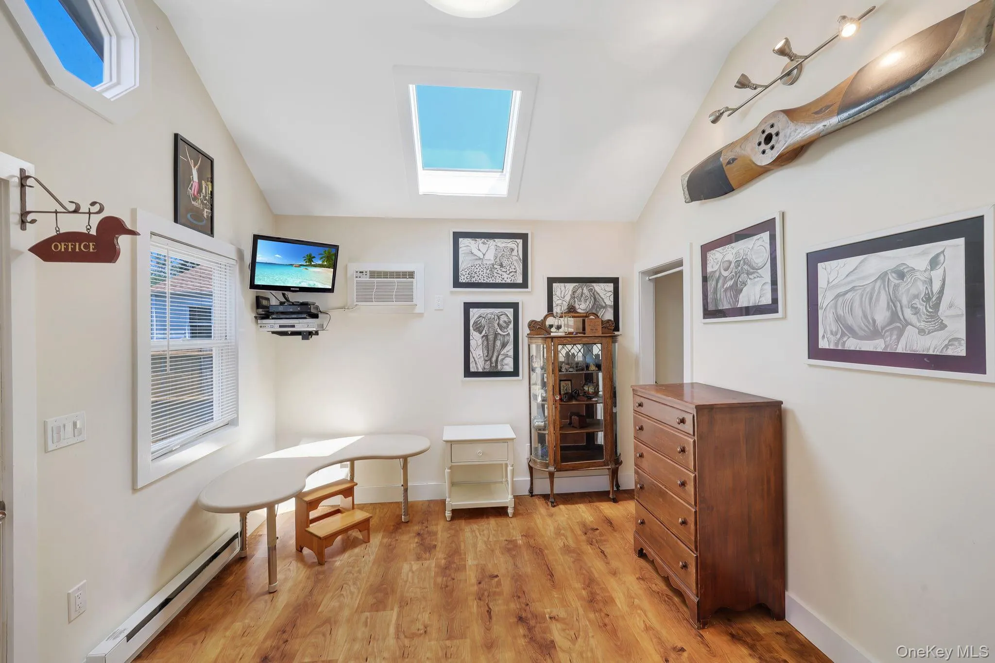Home Office with skylight. Home Office with skylight.