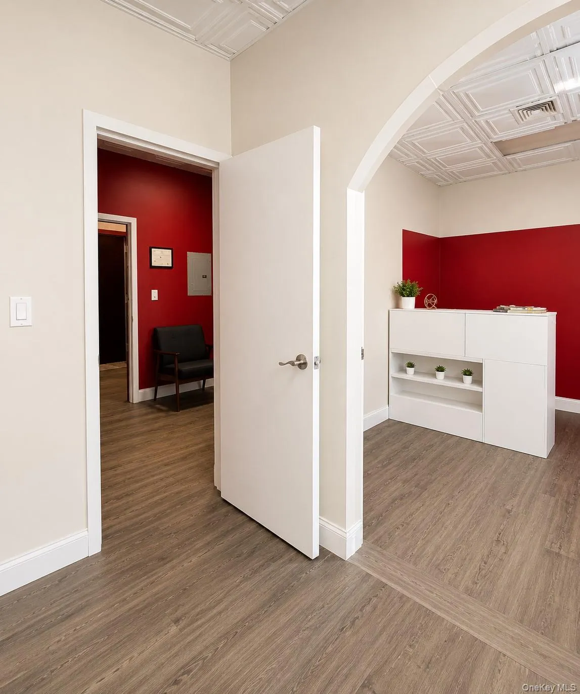 One of 2 doors leading into main office space #1. One of 2 doors leading into main office space #1.