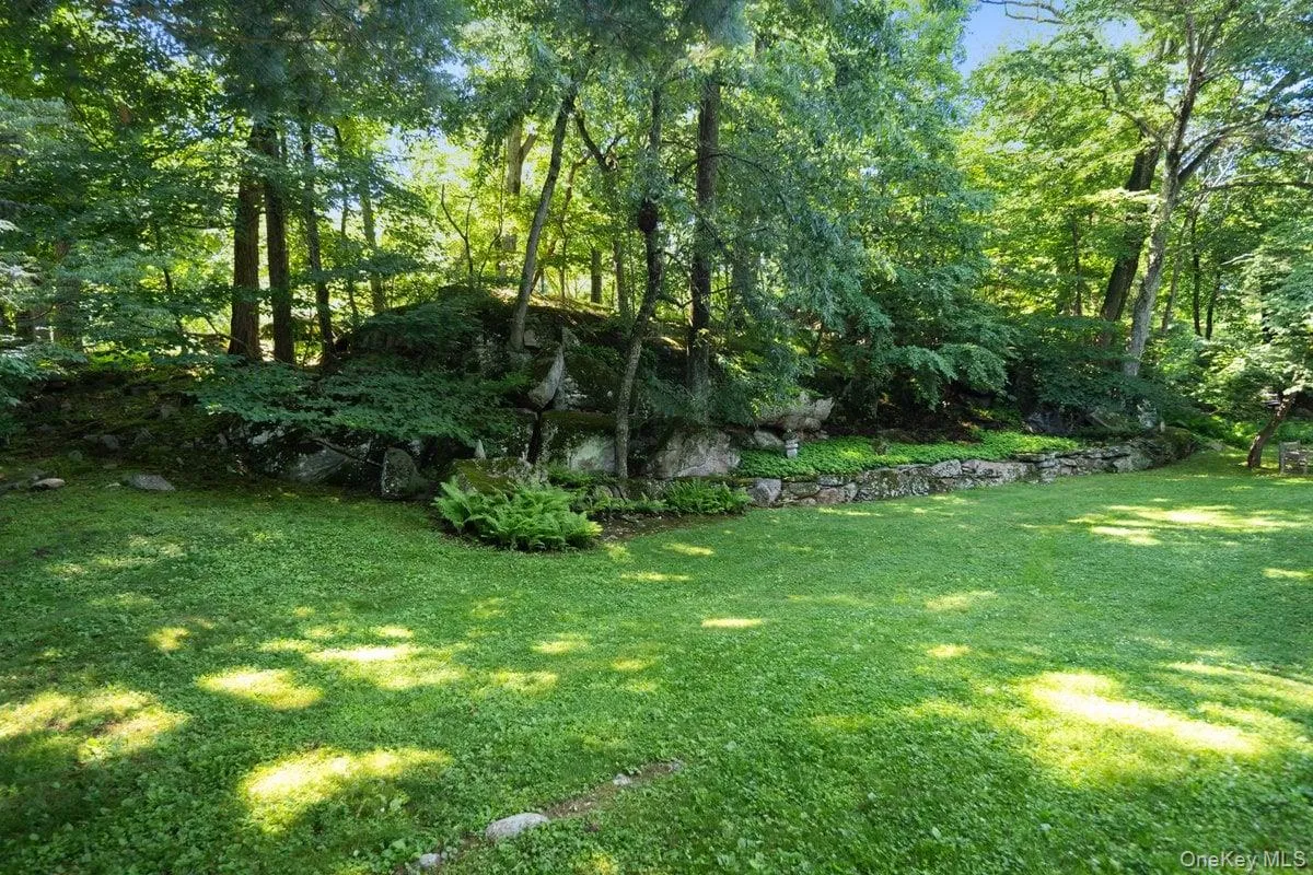 Dramatic stone outcroppings and ancient stone walls enhance the natural beauty. Dramatic stone outcroppings and ancient stone walls enhance the natural beauty.