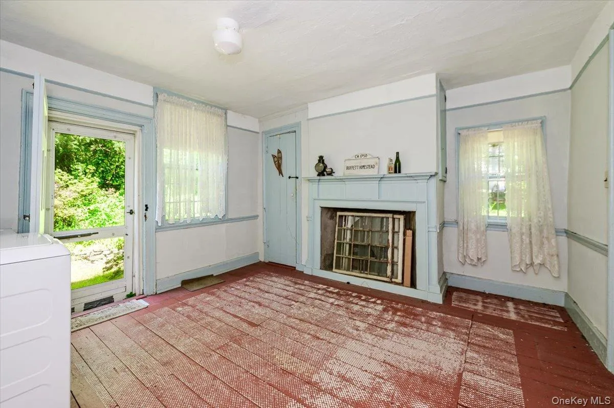Fireplace with decorative mantle. Fireplace with decorative mantle.