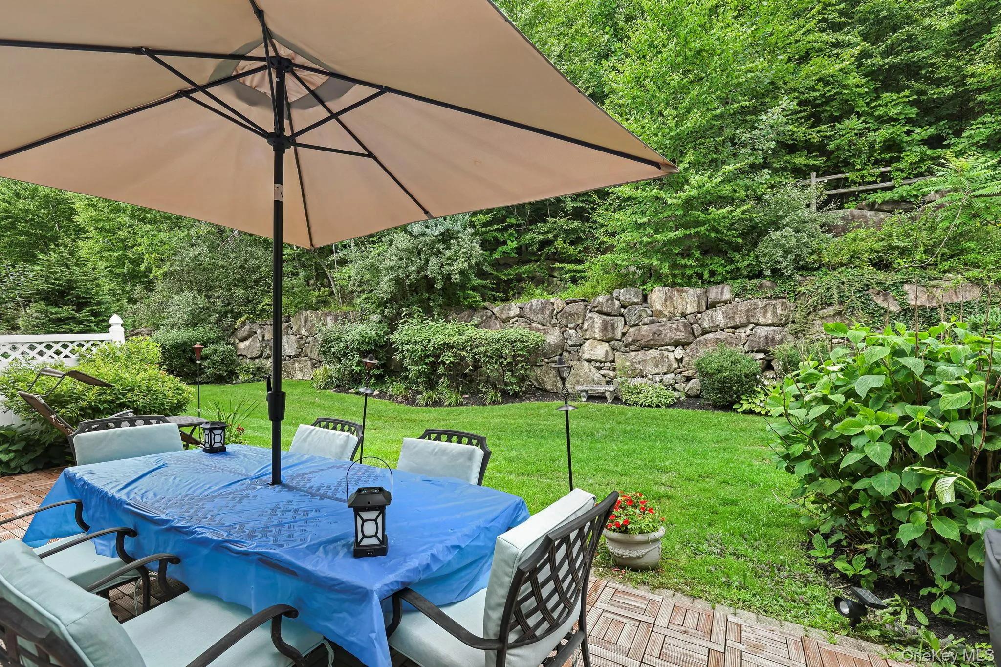 Expansive outdoor patio featuring paver flooring Expansive outdoor patio featuring paver flooring