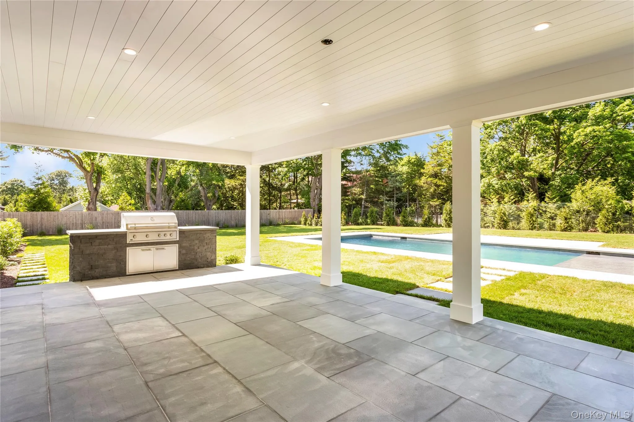 Covered Back Porch and Outdoor Kitchen Covered Back Porch and Outdoor Kitchen