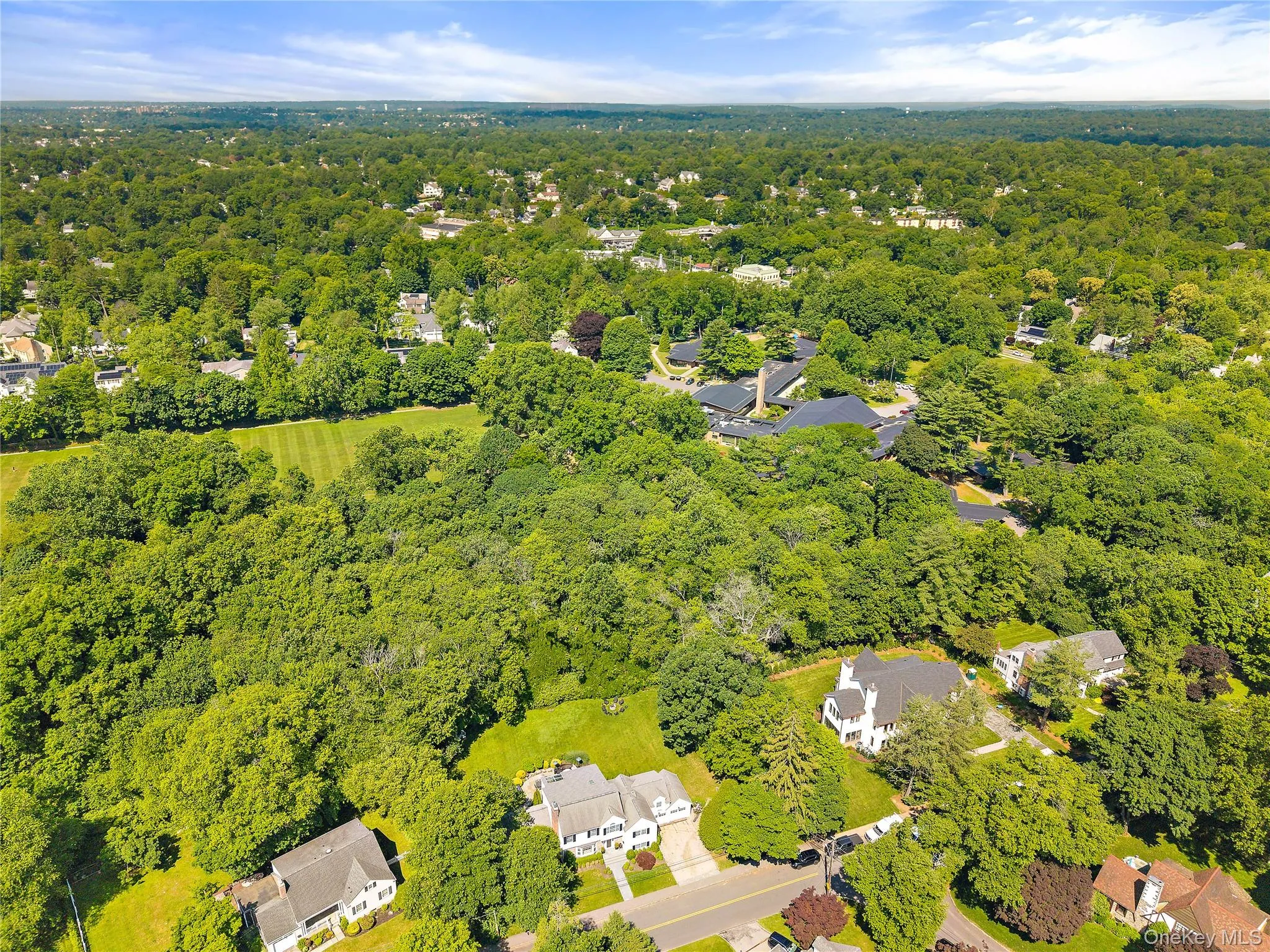 Aerial view showing distance to elementary school Aerial view showing distance to elementary school