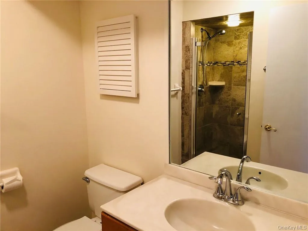 Hall bath with walk-in shower Hall bath with walk-in shower