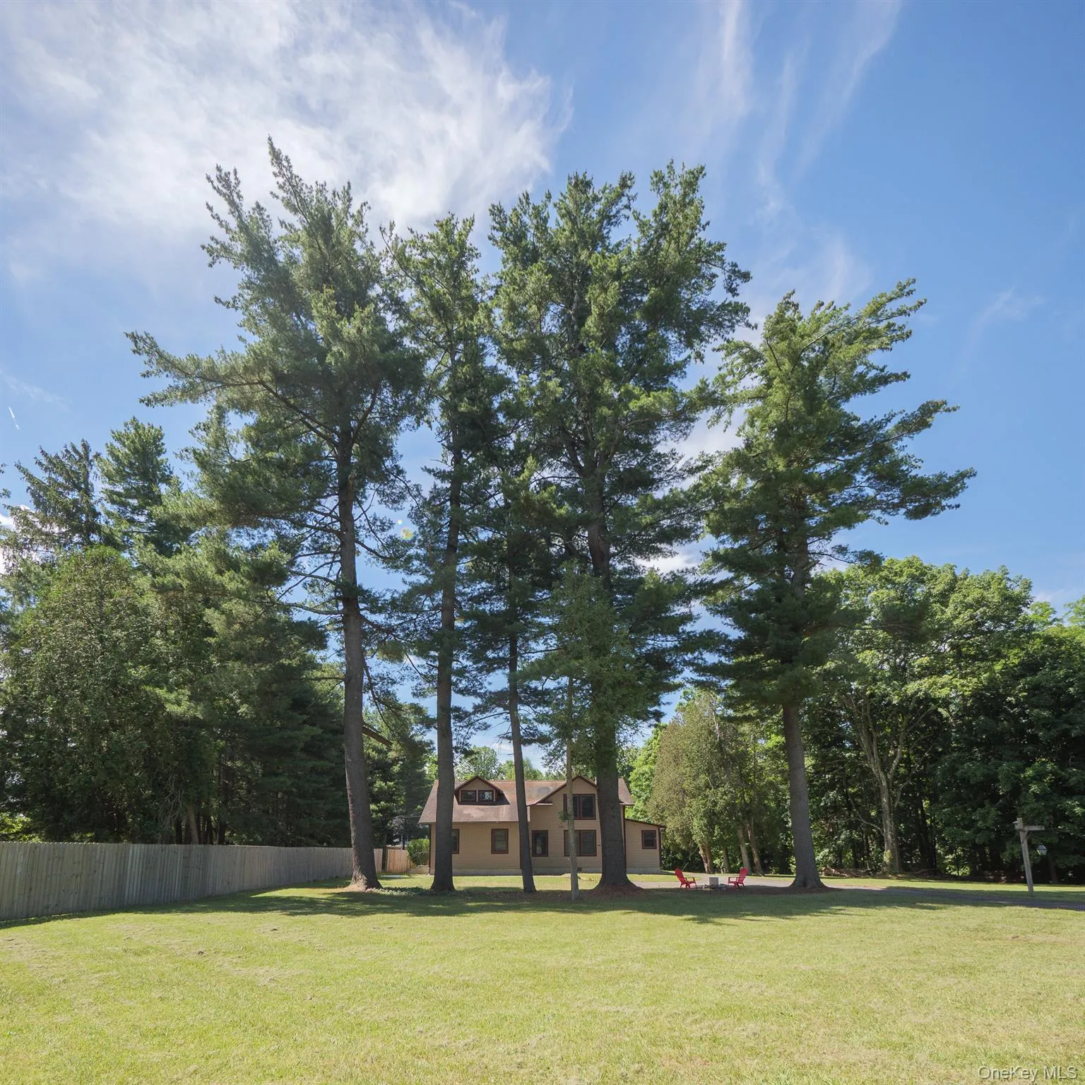 Large front lawn Large front lawn