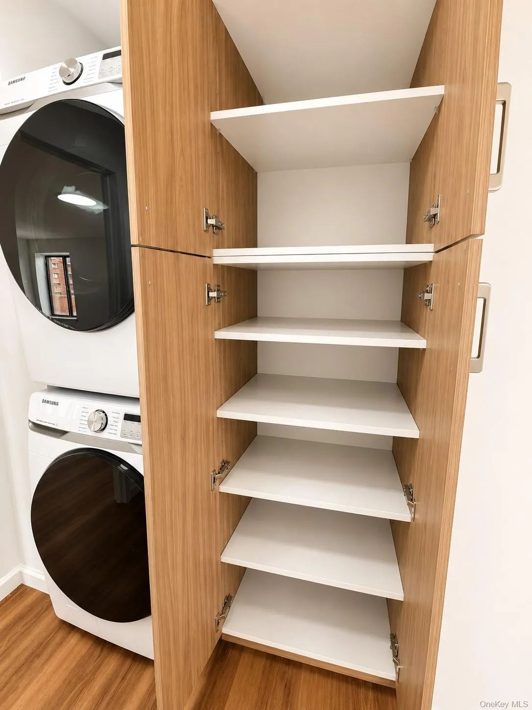 Linen closet with ample storage space Linen closet with ample storage space