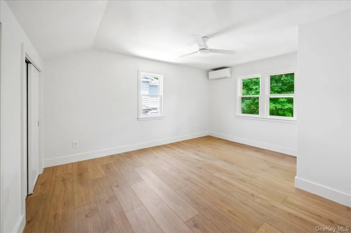 The second floor bedroom is one of three bedrooms on the second floor. Split units give each bedroom temperature control. The second floor bedroom is one of three bedrooms on the second floor. Split units give each bedroom temperature control.