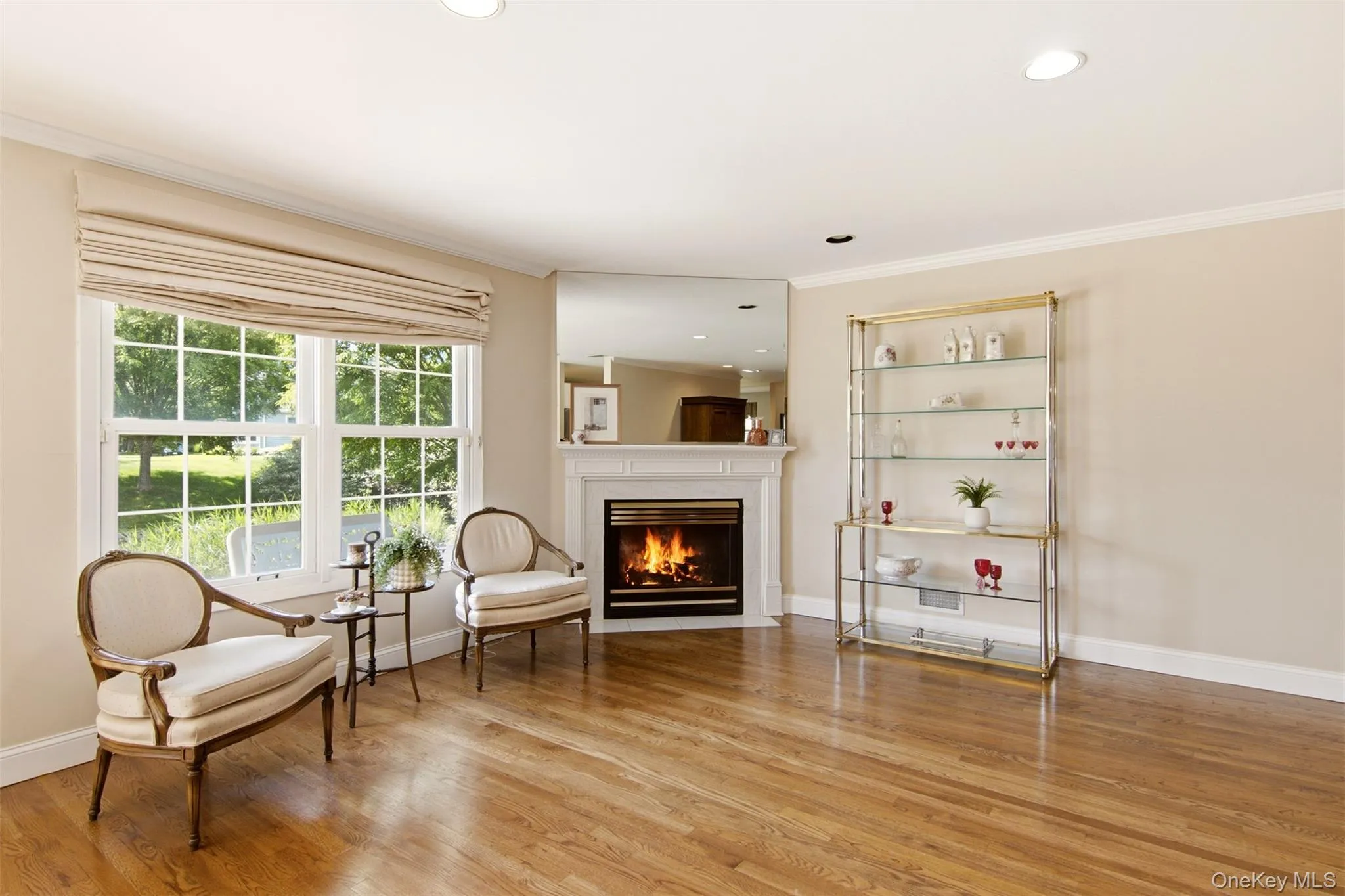 tons of windows and light and a gas fireplace tons of windows and light and a gas fireplace