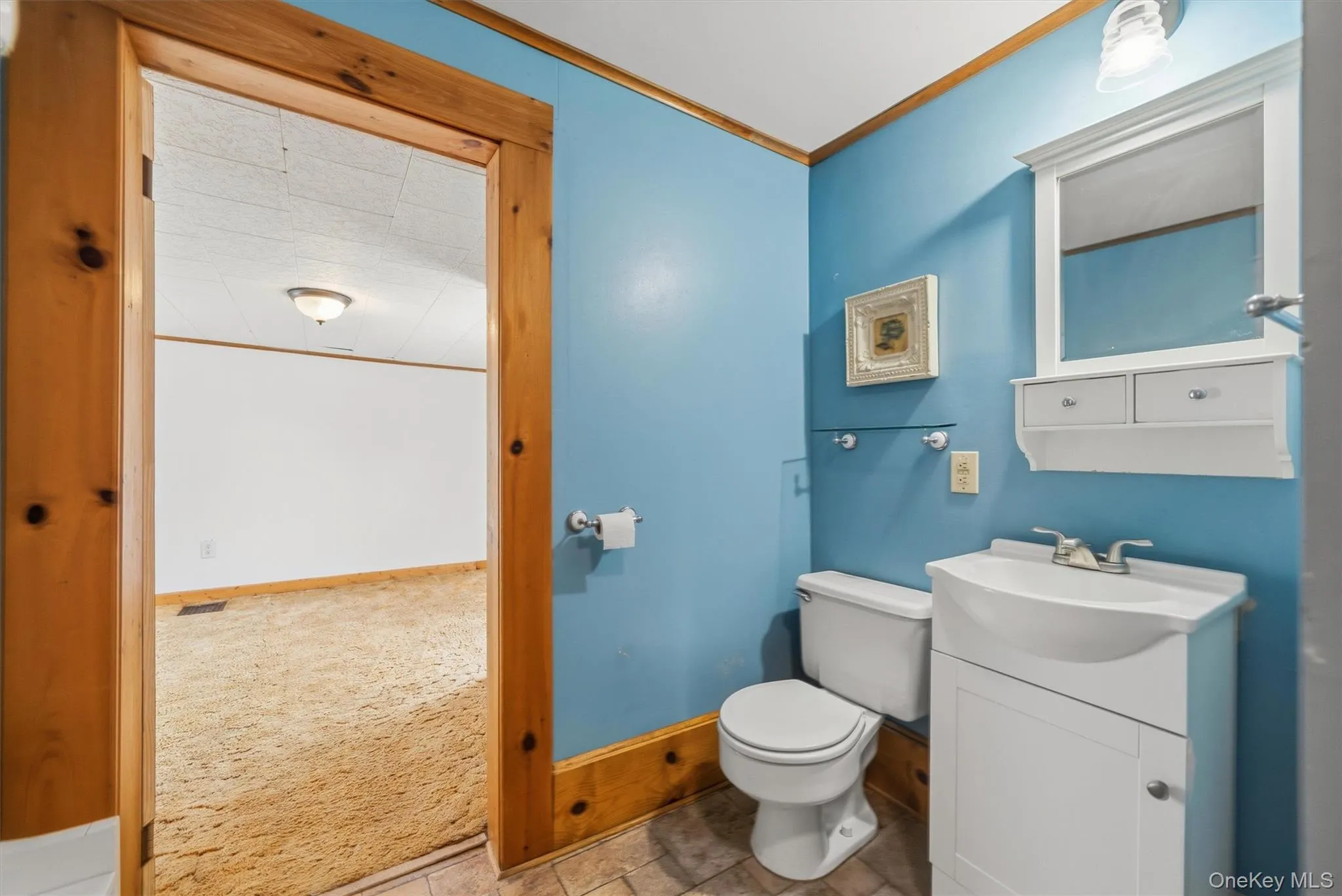 View of bathroom into bedroom View of bathroom into bedroom