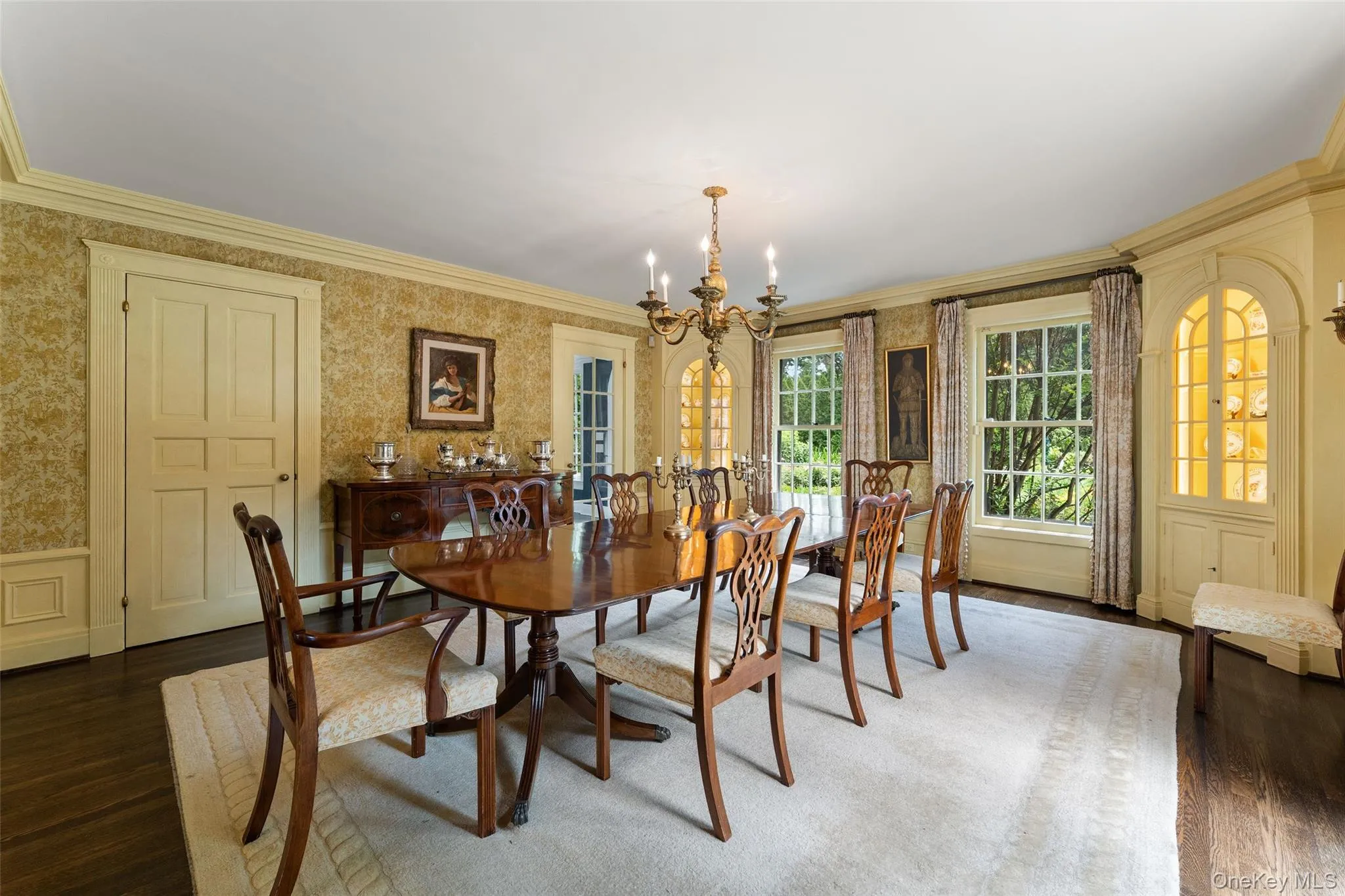 Dining Room with french doors to patio Dining Room with french doors to patio
