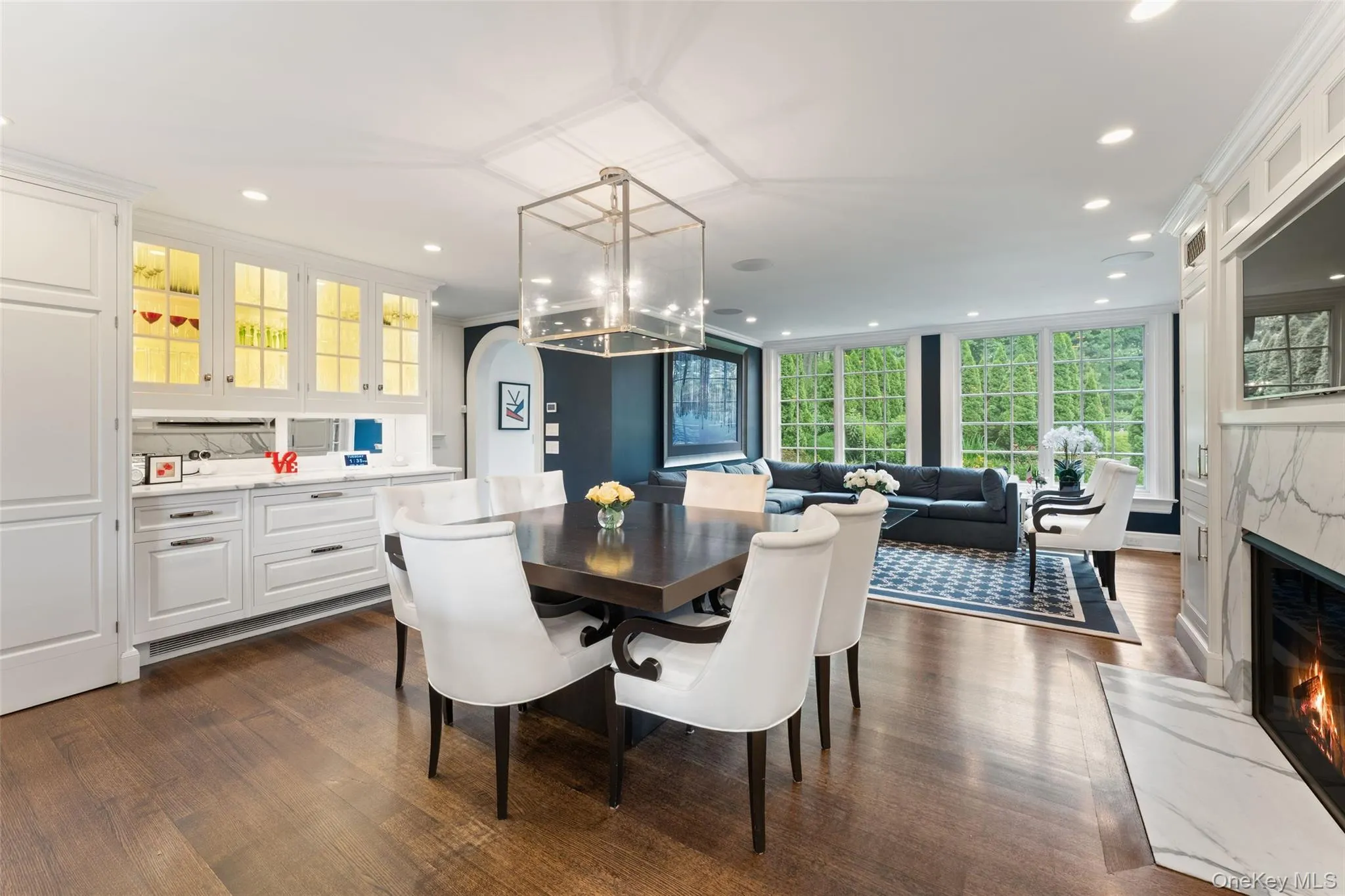View of kitchen overlooking family room View of kitchen overlooking family room
