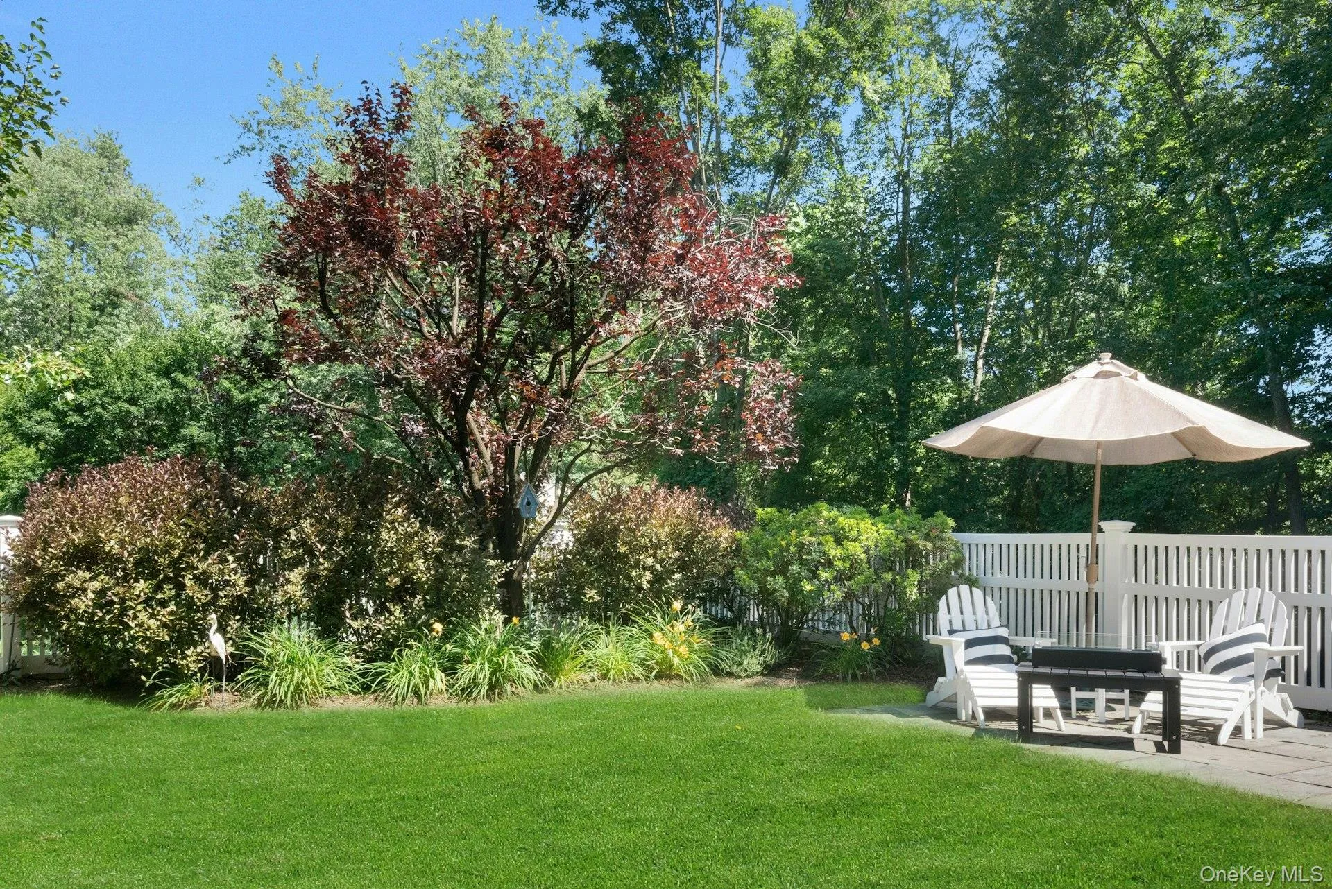 Beautiful mature trees line the property including pear and plum trees. Beautiful mature trees line the property including pear and plum trees.