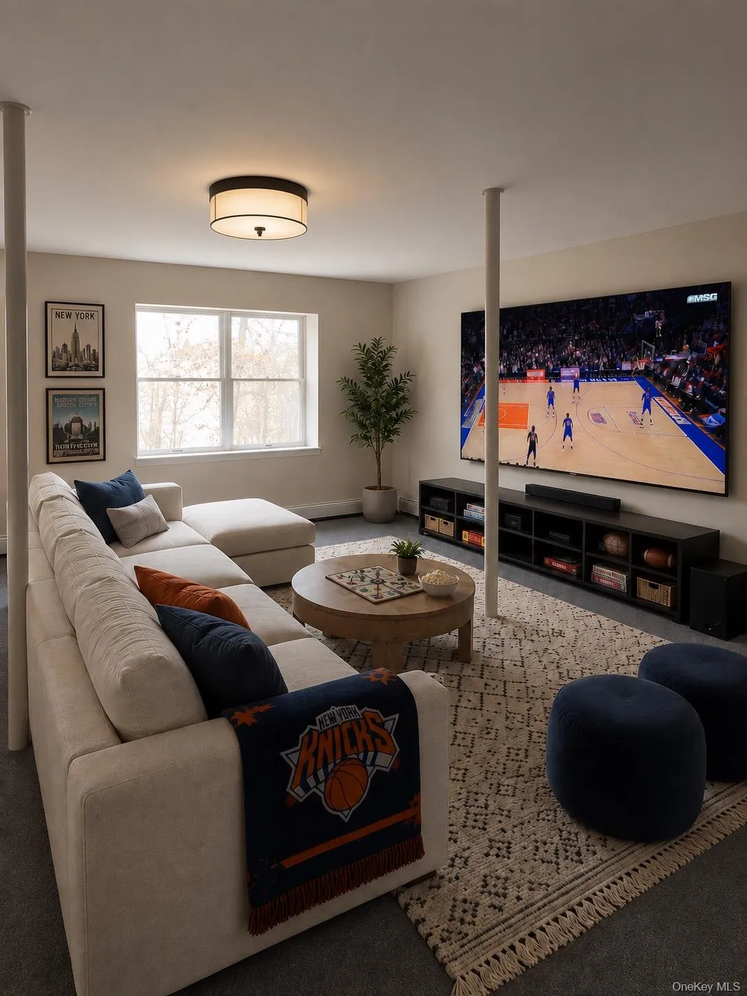 lower level finishedrecreation room -virtually staged lower level finishedrecreation room -virtually staged