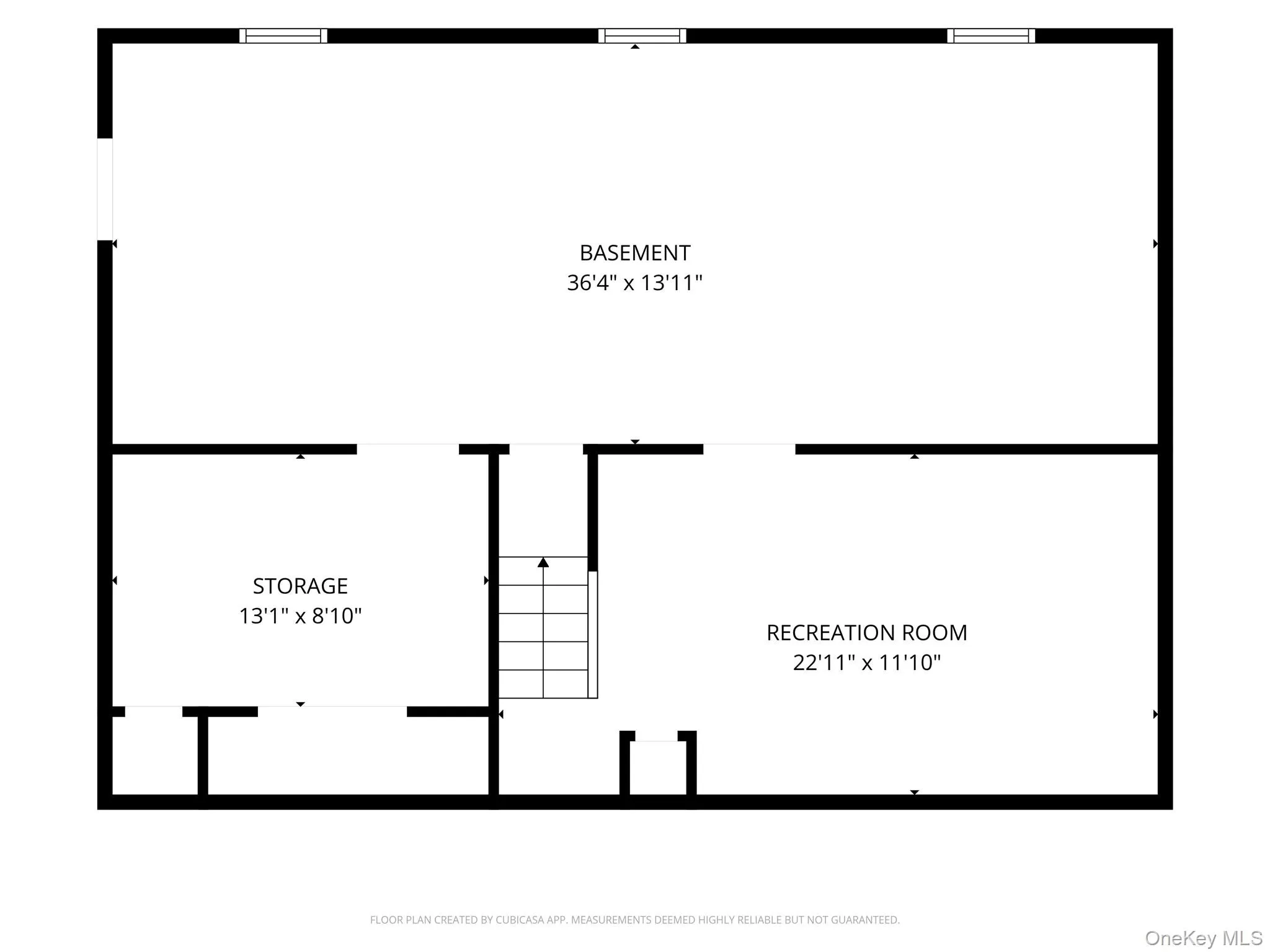 Floor plan of the basement. Floor plan of the basement.