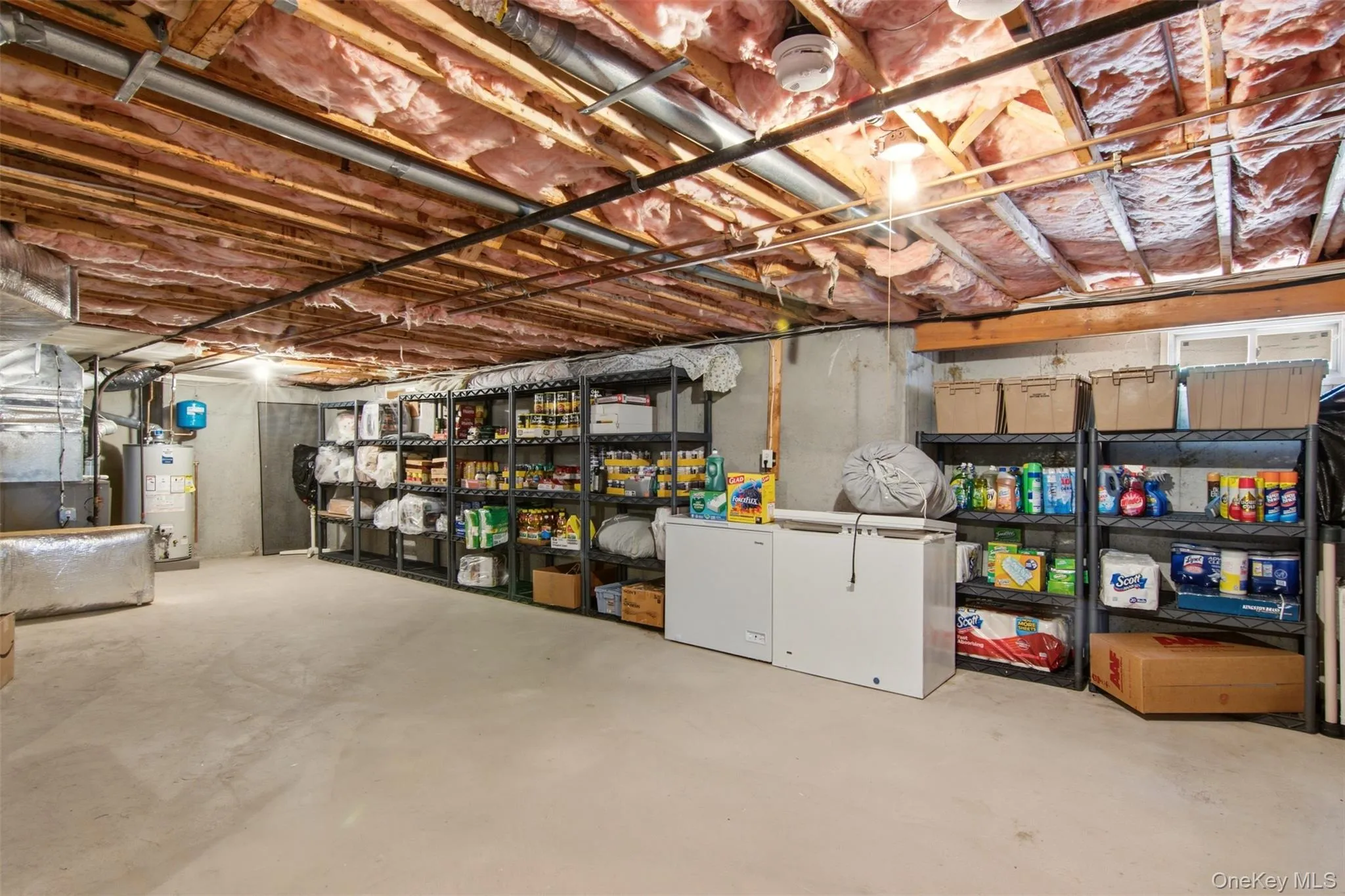 Large, DRY basement with new 48 gallon Bradford white hot water heater Large, DRY basement with new 48 gallon Bradford white hot water heater