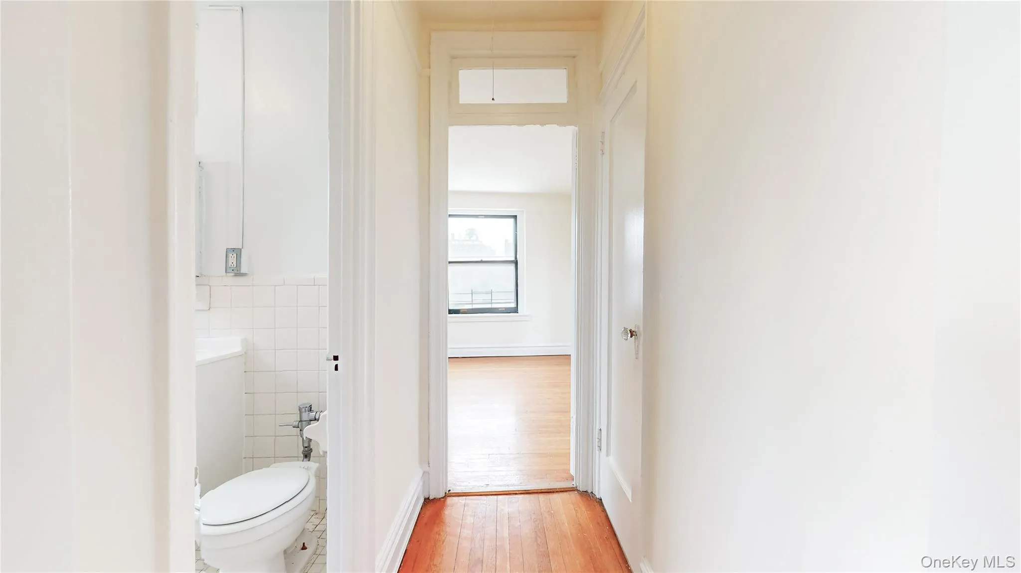 Hallway into Bedroom with closet storage. Hallway into Bedroom with closet storage.