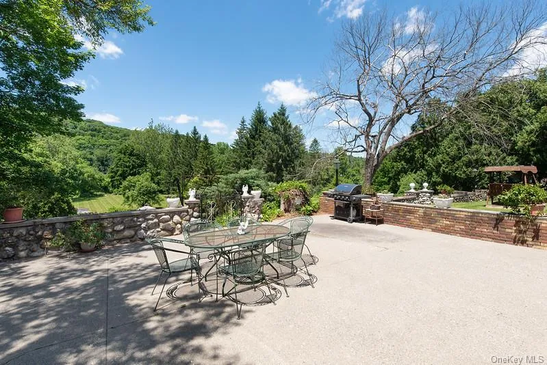 Patio Surrounded by Stone Walls Patio Surrounded by Stone Walls