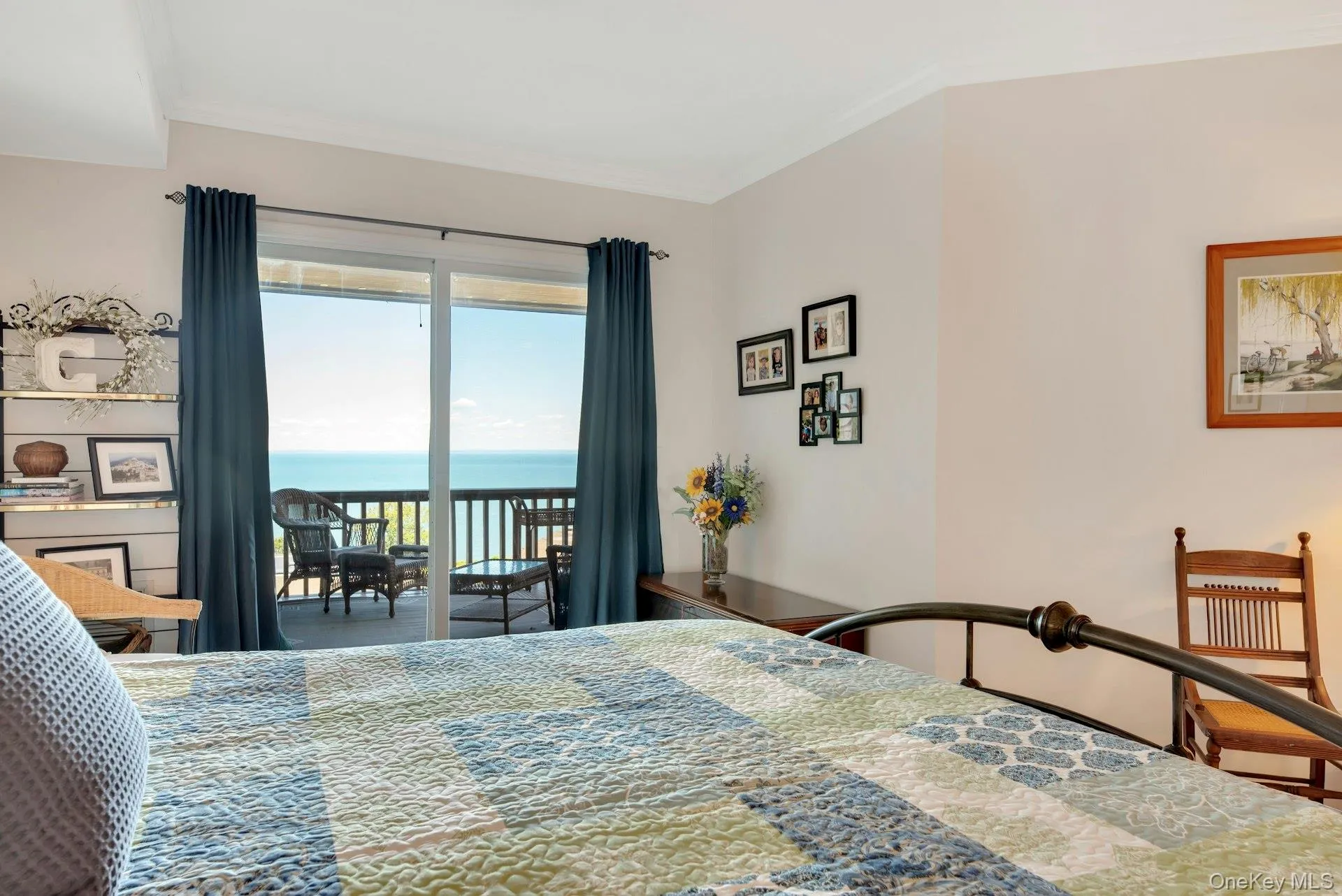Primary bedroom with views of the Long Island Sound. Primary bedroom with views of the Long Island Sound.