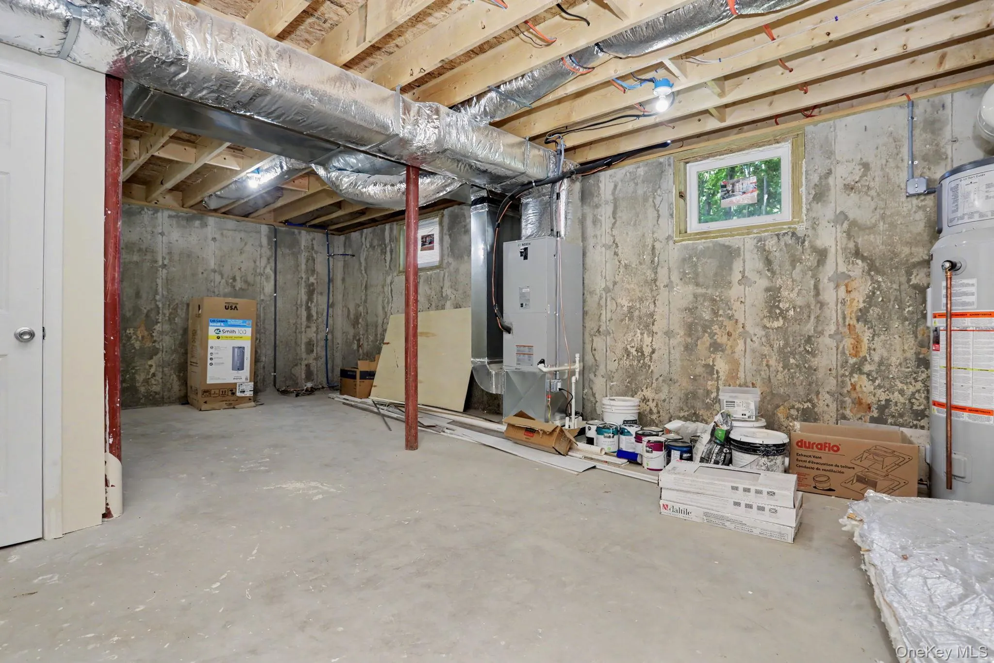 Unfinished walk-out basement Unfinished walk-out basement