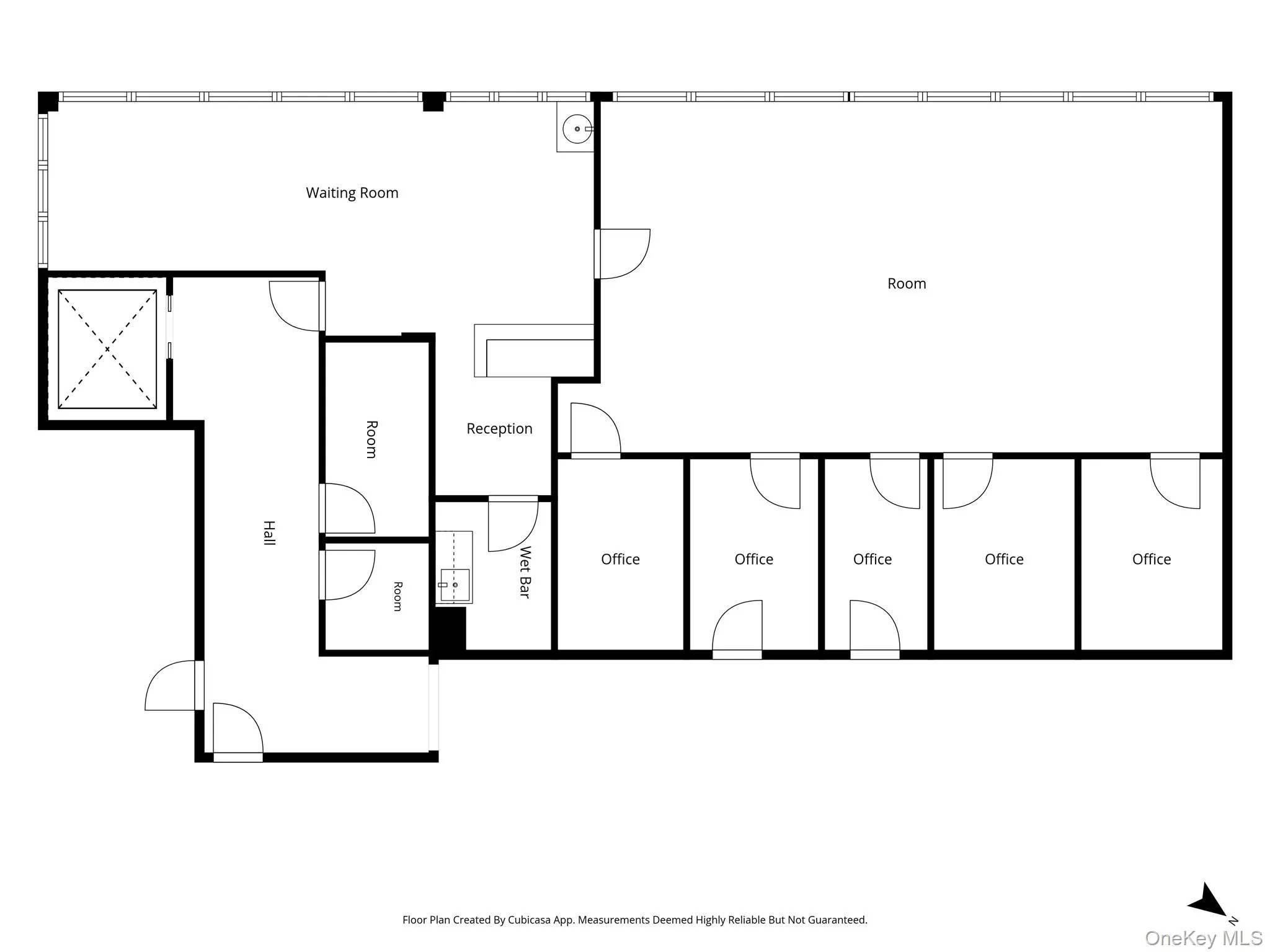 Suite 3 also including hallway, shared restrooms and elevator shaft Suite 3 also including hallway, shared restrooms and elevator shaft