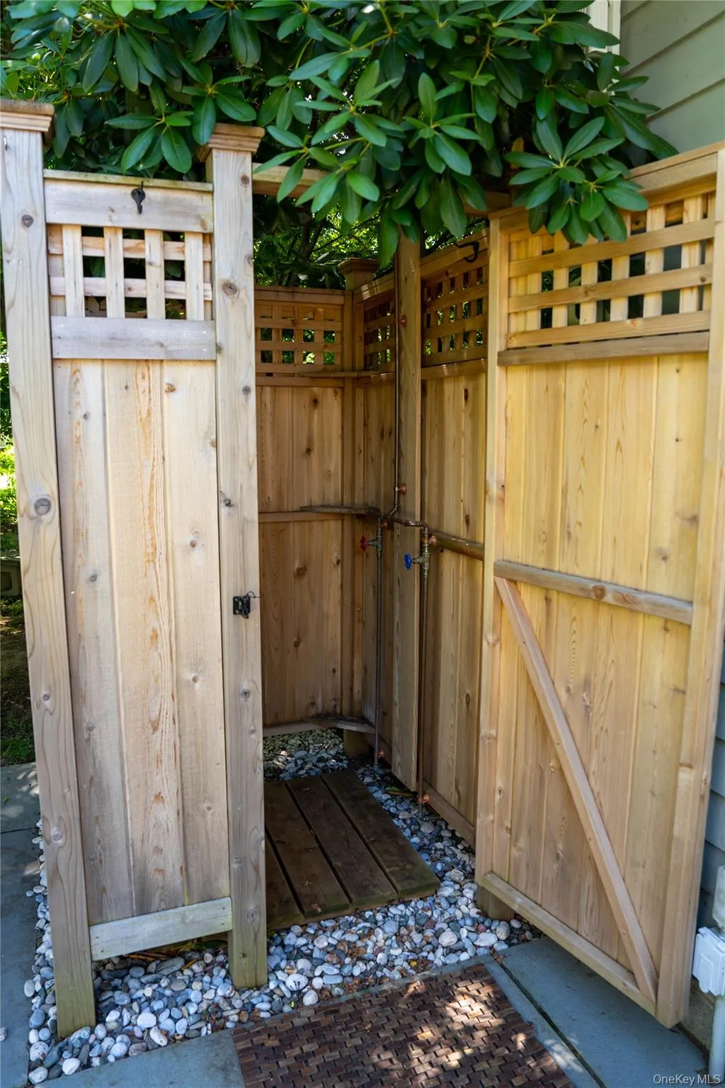 Outdoor cedar shower Outdoor cedar shower