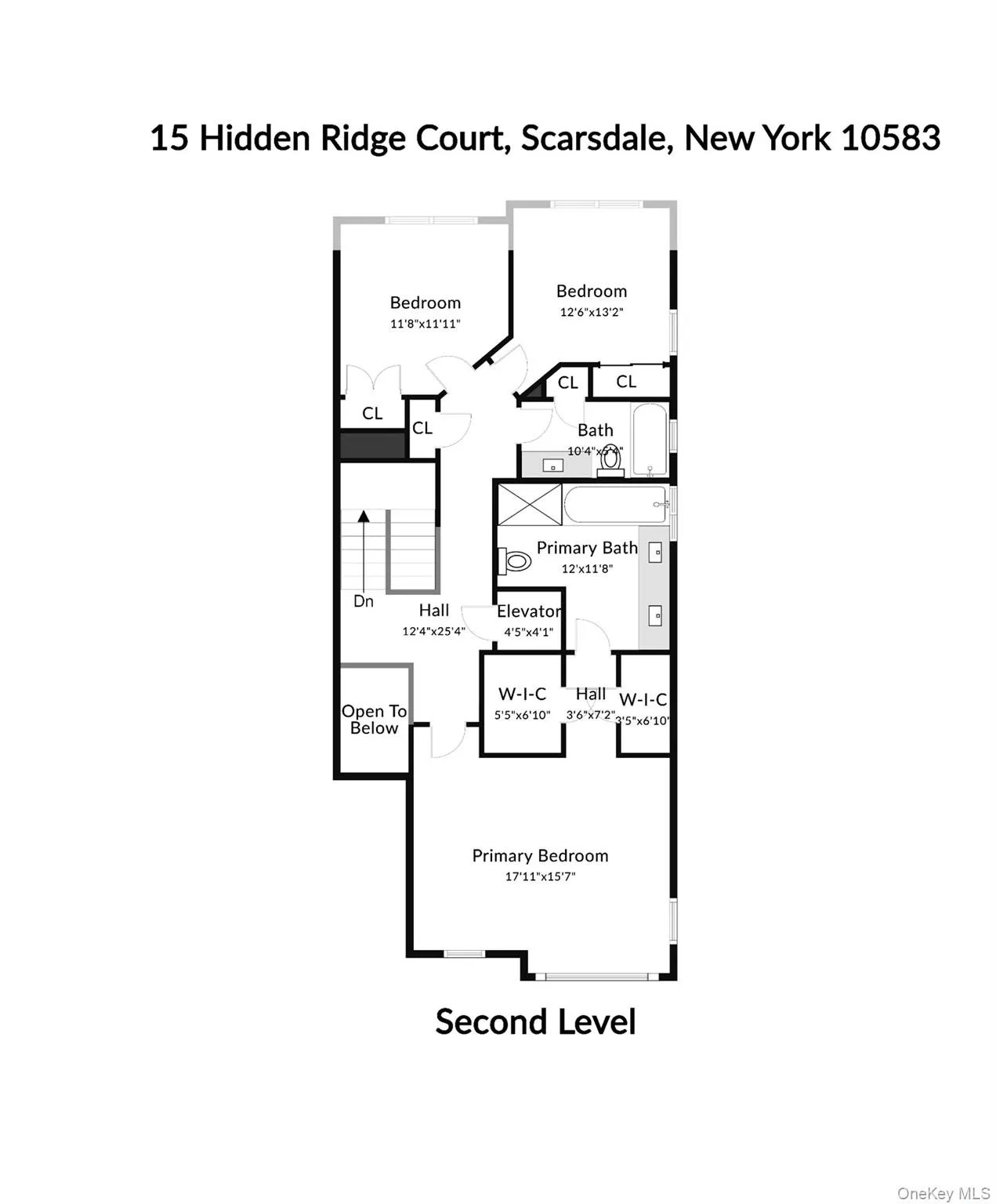 Second Level Floor Plan Second Level Floor Plan