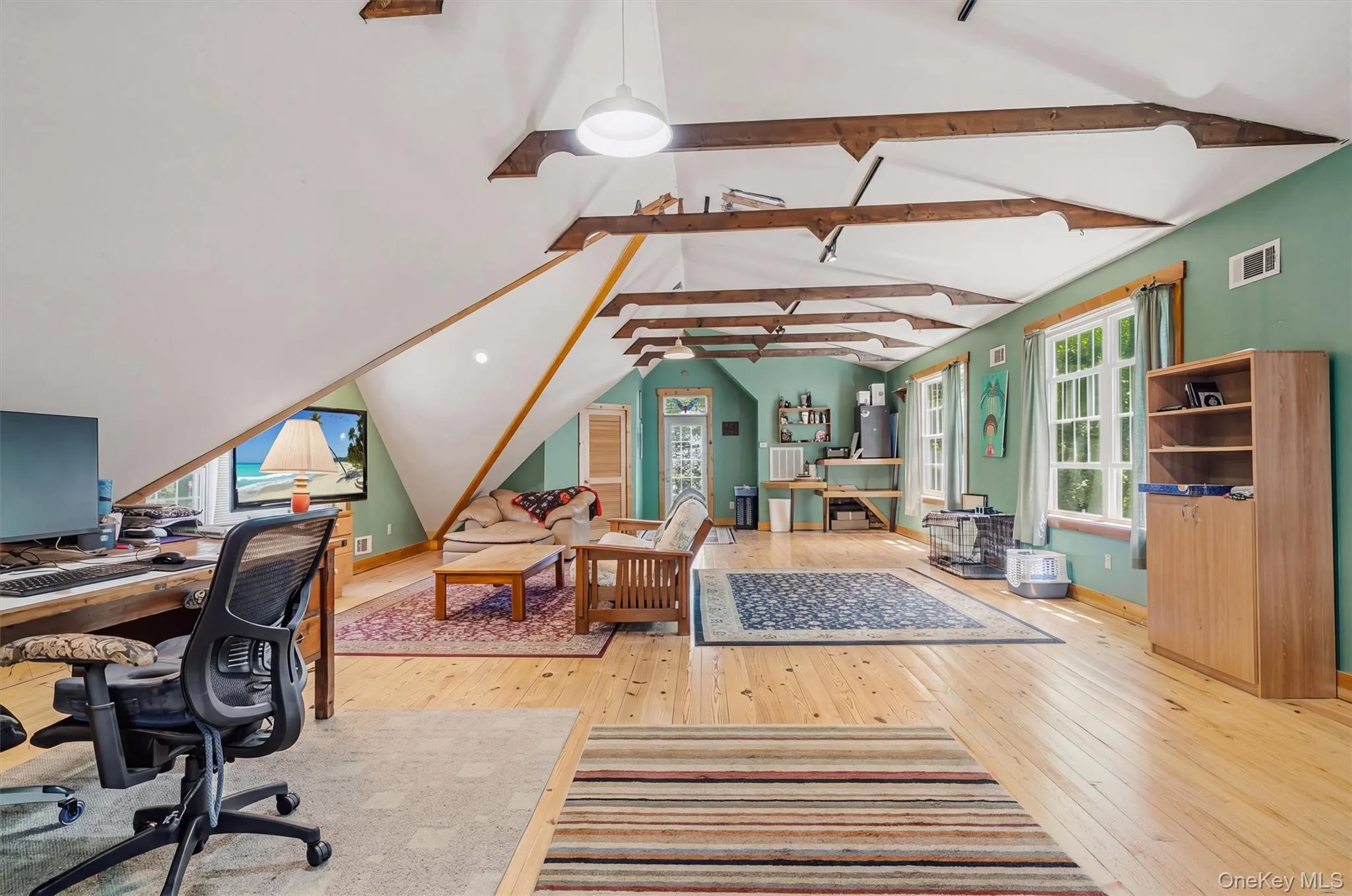 127 & 129 Hill Road Carriage House 2nd Floor Loft Vaulted Ceiling. 127 & 129 Hill Road Carriage House 2nd Floor Loft Vaulted Ceiling.