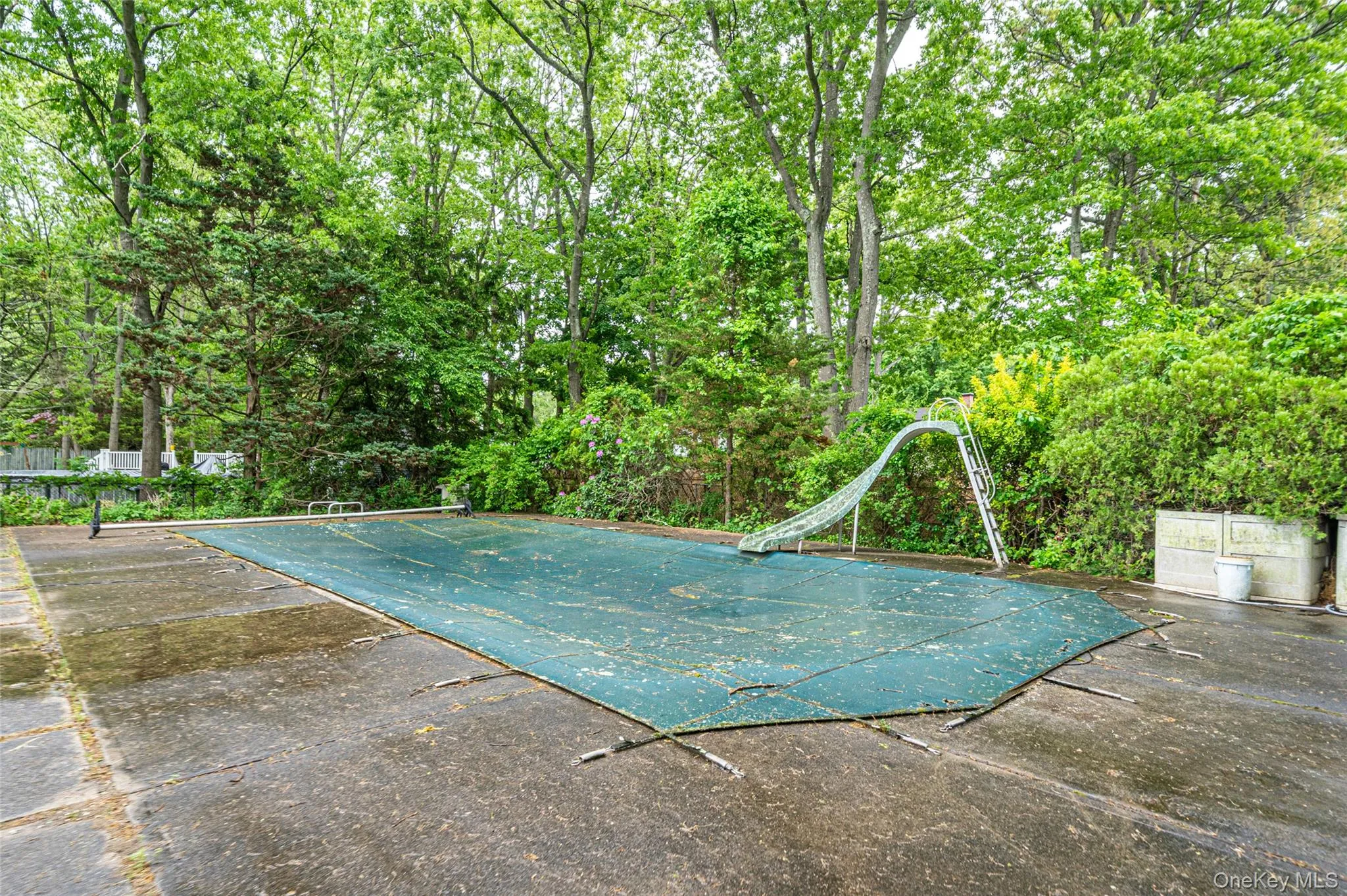 Pool is currently covered Pool is currently covered