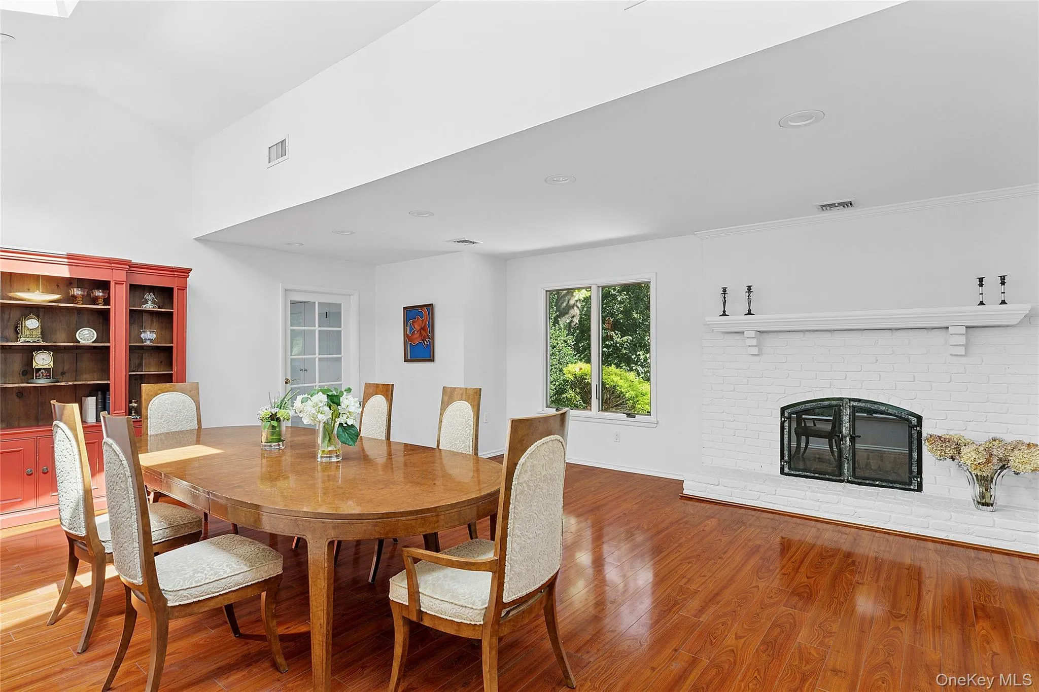 Dining Area with Fireplace Dining Area with Fireplace