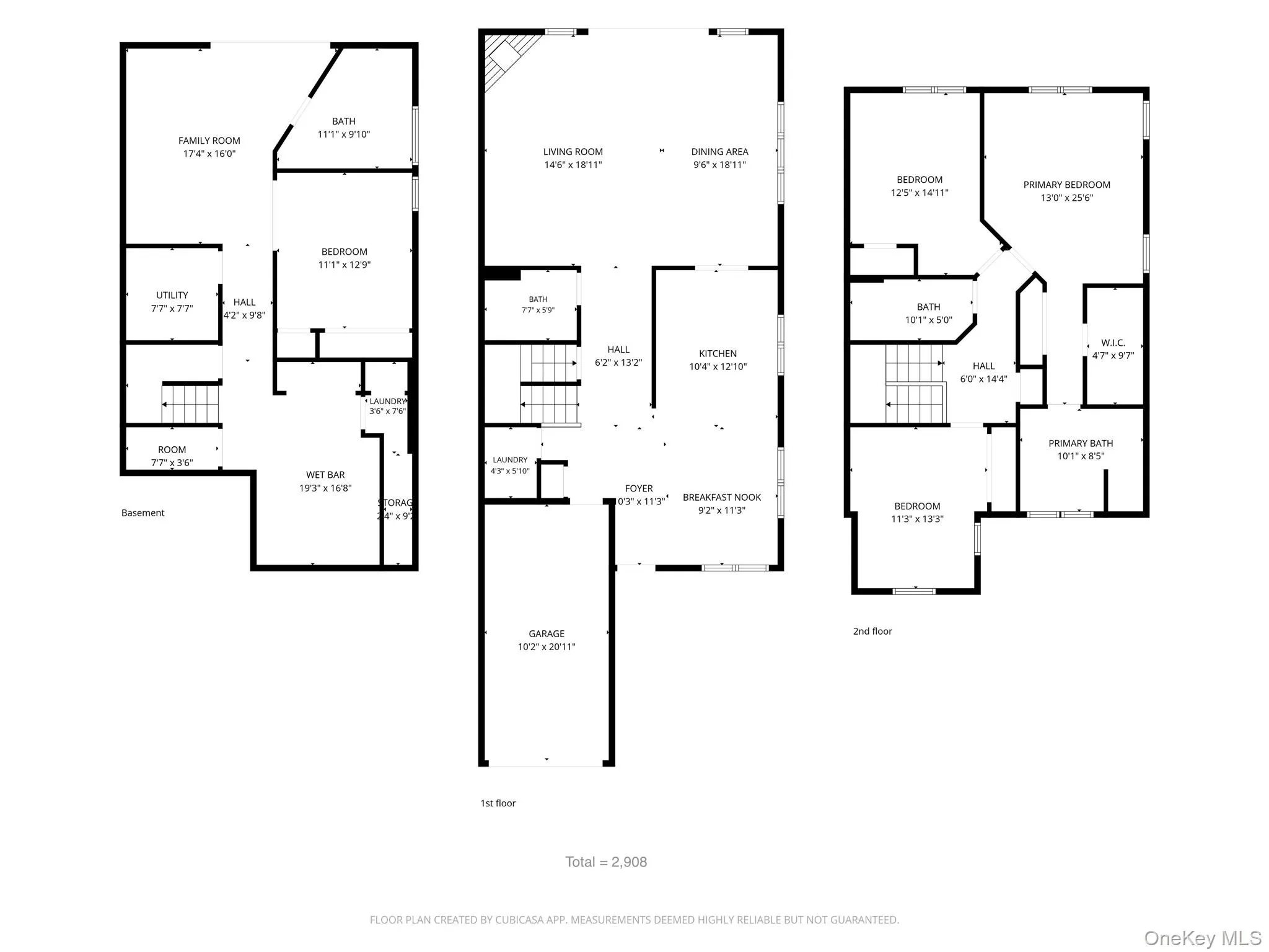 All 3 Levels and Square Footage All 3 Levels and Square Footage