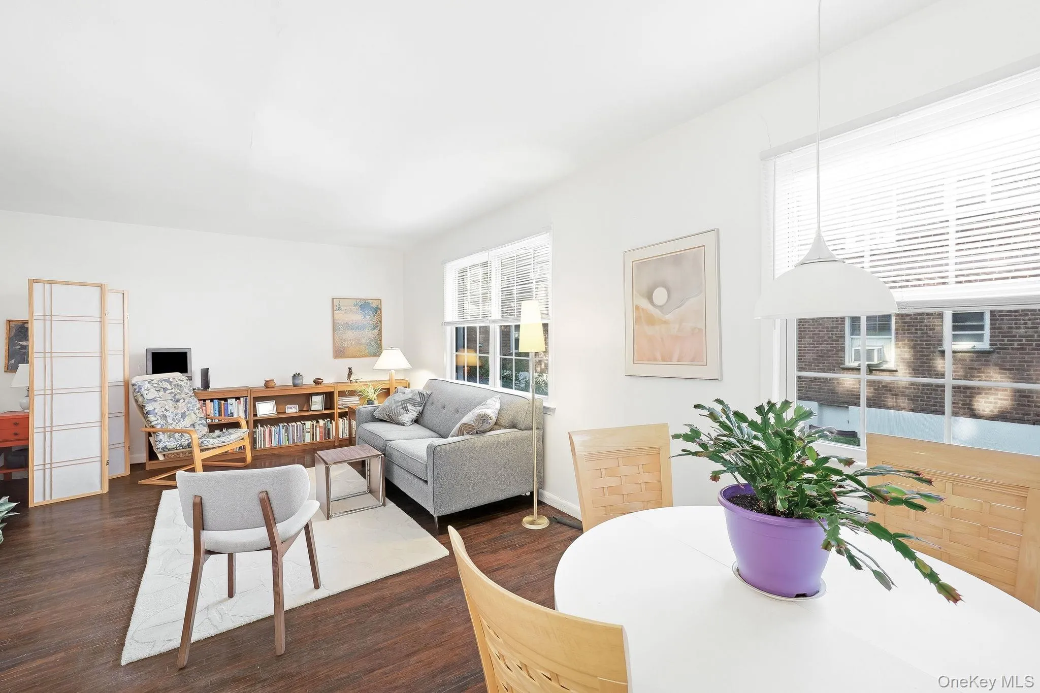 There is great flow from the dining area into the living room, and note the spacious seating area with sofa and several chairs There is great flow from the dining area into the living room, and note the spacious seating area with sofa and several chairs