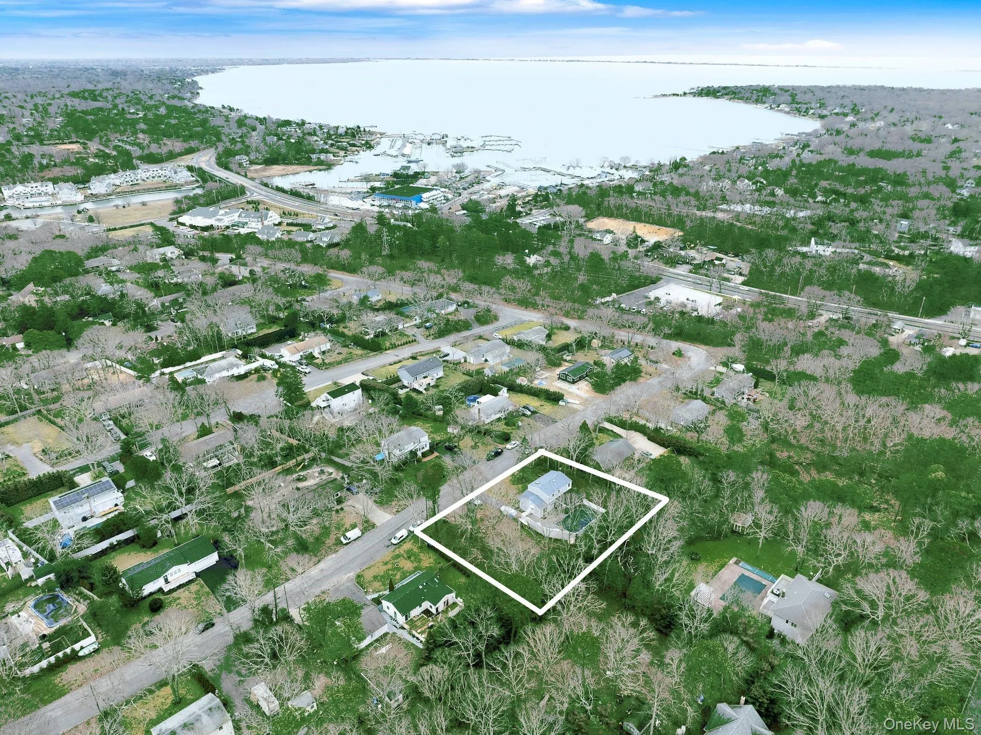 Aerial image of location with digital enhancement Aerial image of location with digital enhancement