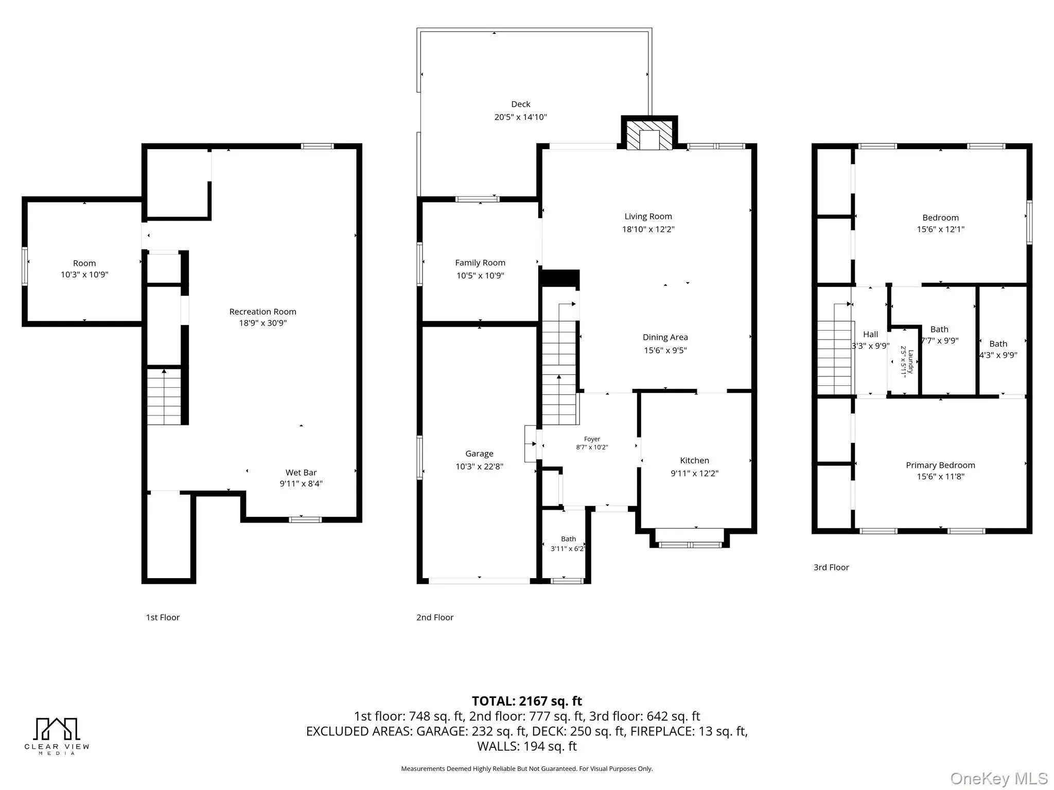 All 3 floors All 3 floors