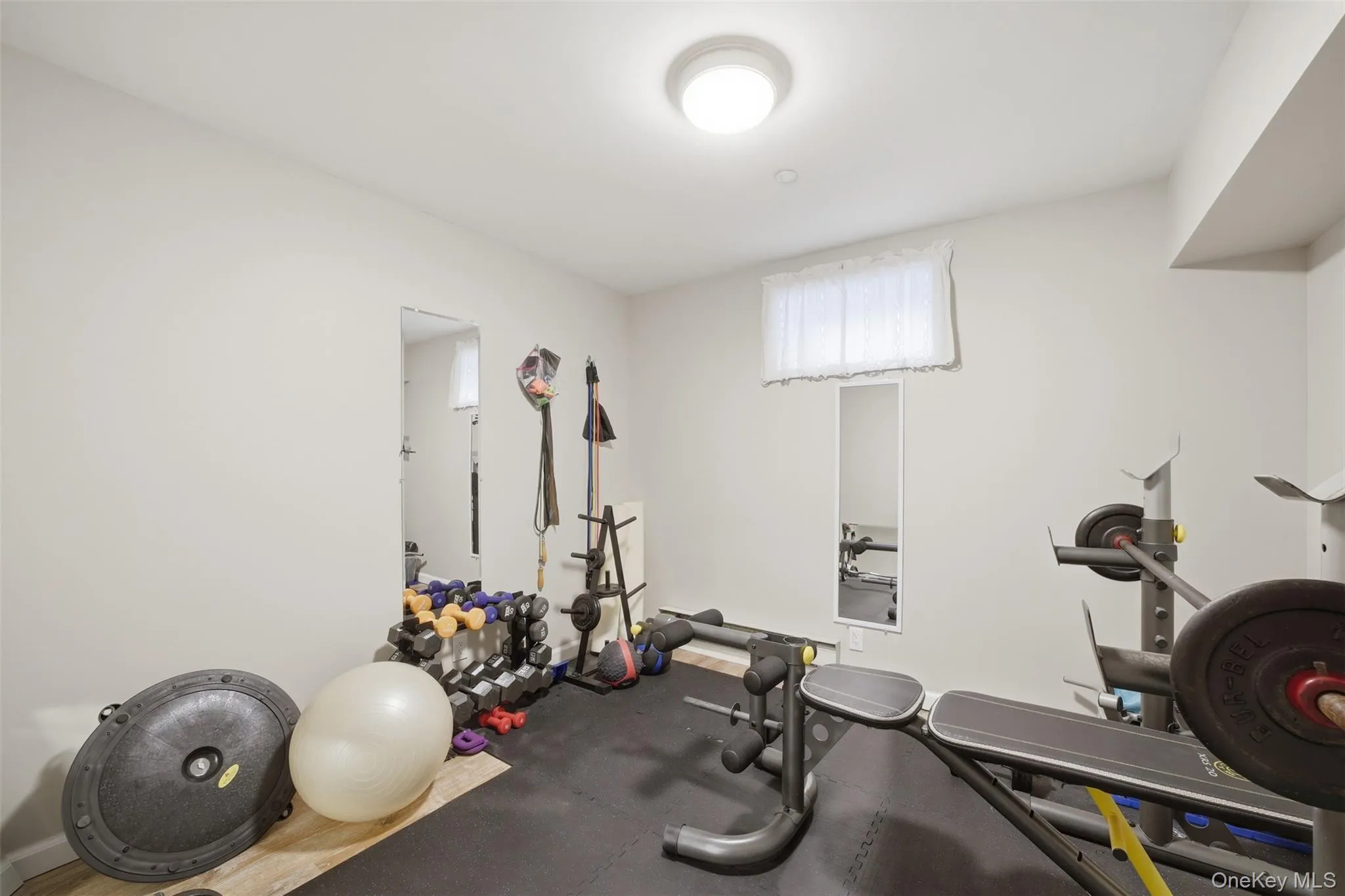 Storage room that is doubling as a gym! Storage room that is doubling as a gym!