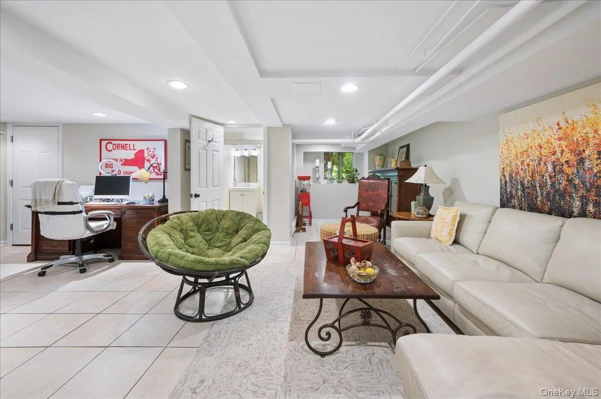 Basement family room Basement family room