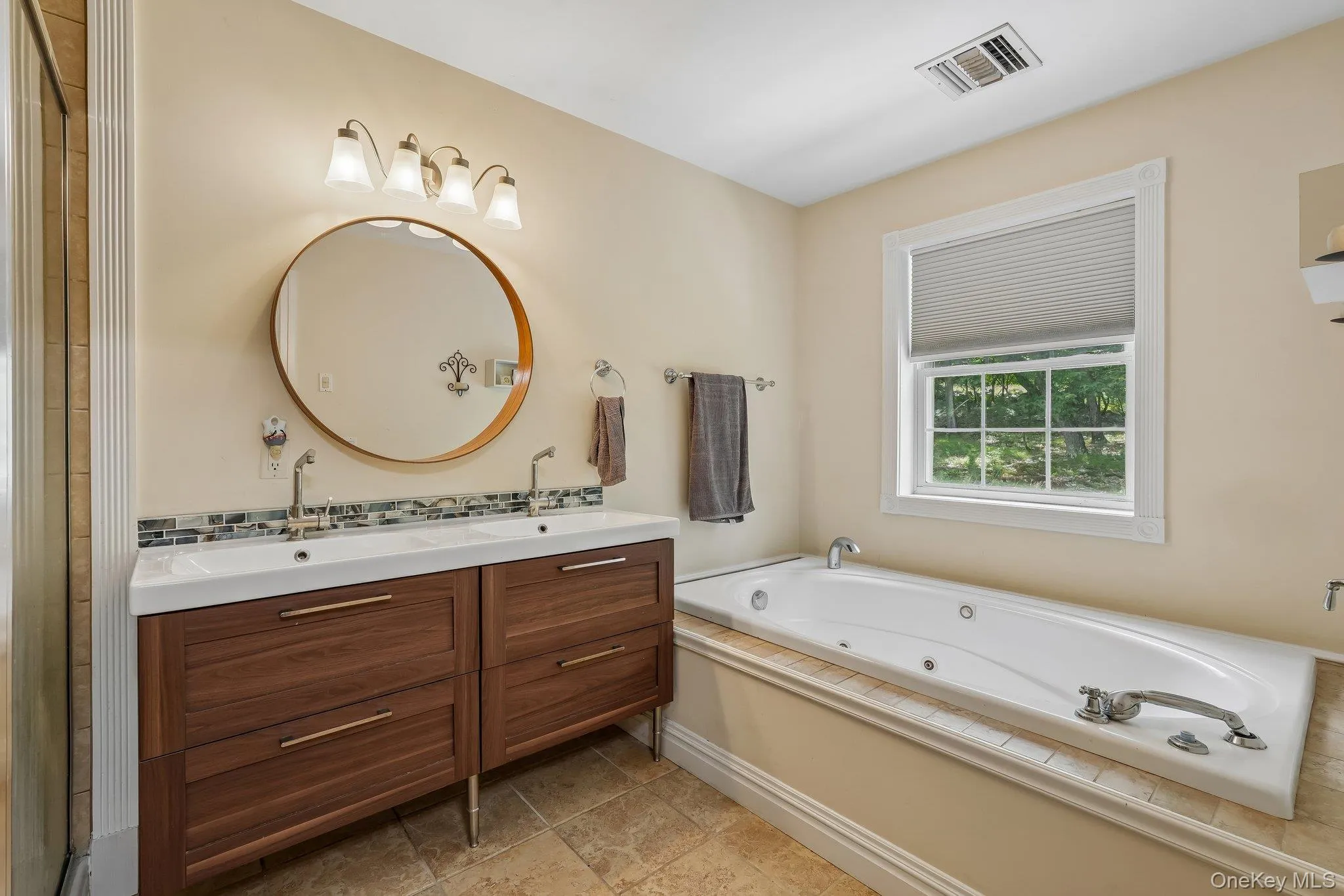 Primary bath with new vanity Primary bath with new vanity