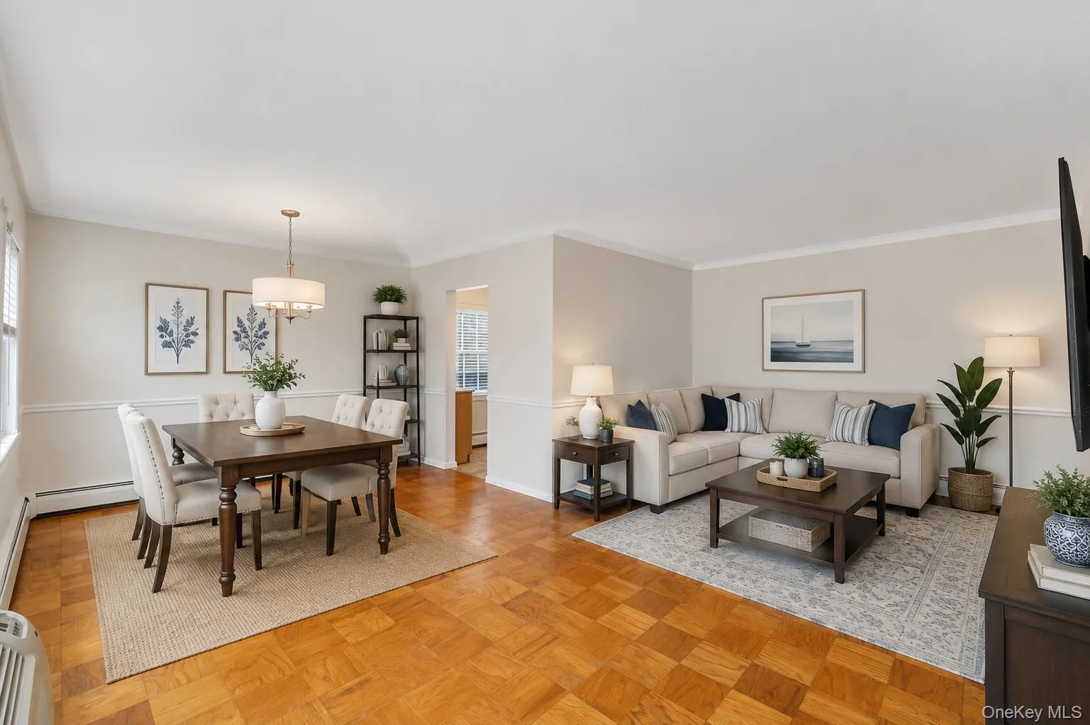virtually staged living / dining room virtually staged living / dining room