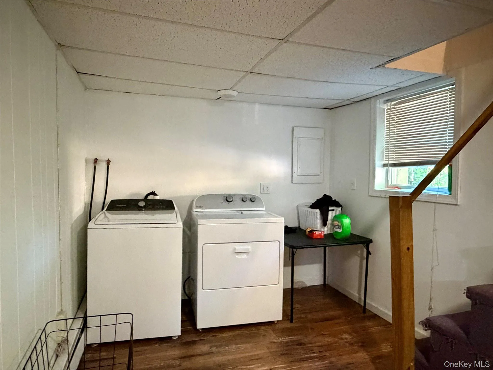 Laundry area in basement Laundry area in basement